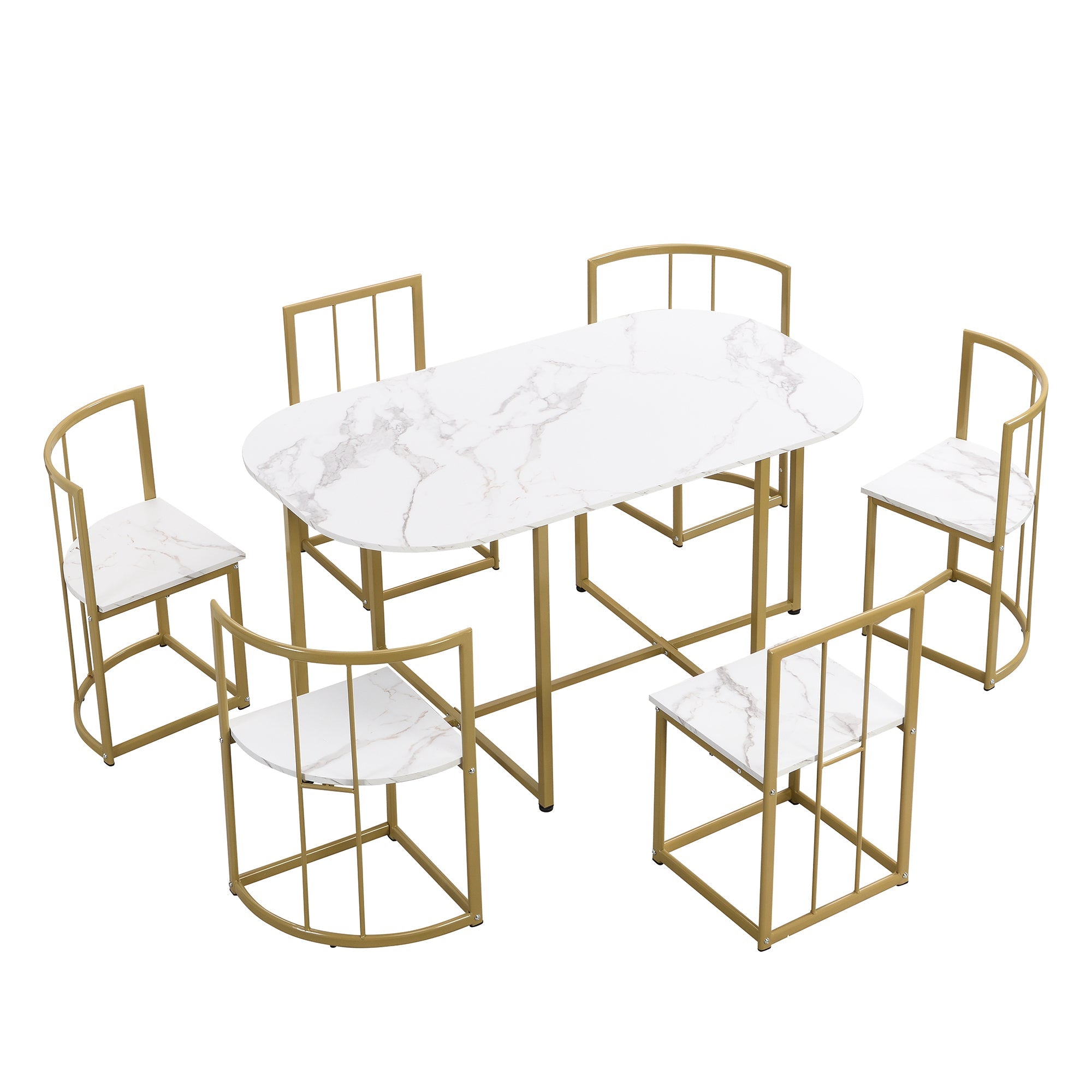 Modern 7-Piece Dining Table Set