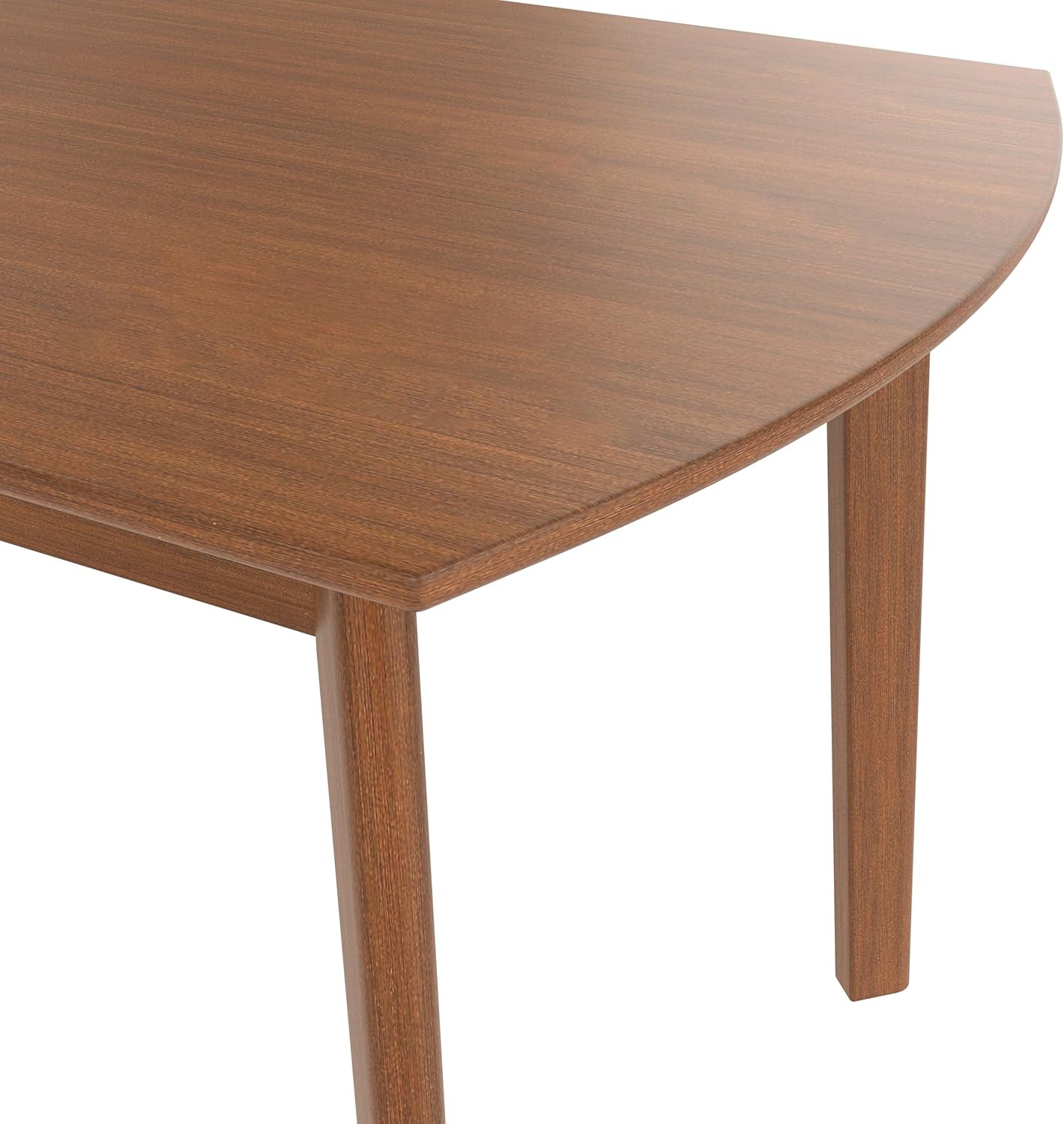 Brown Beige Space Saving Solid Wood Dining Set Chairs