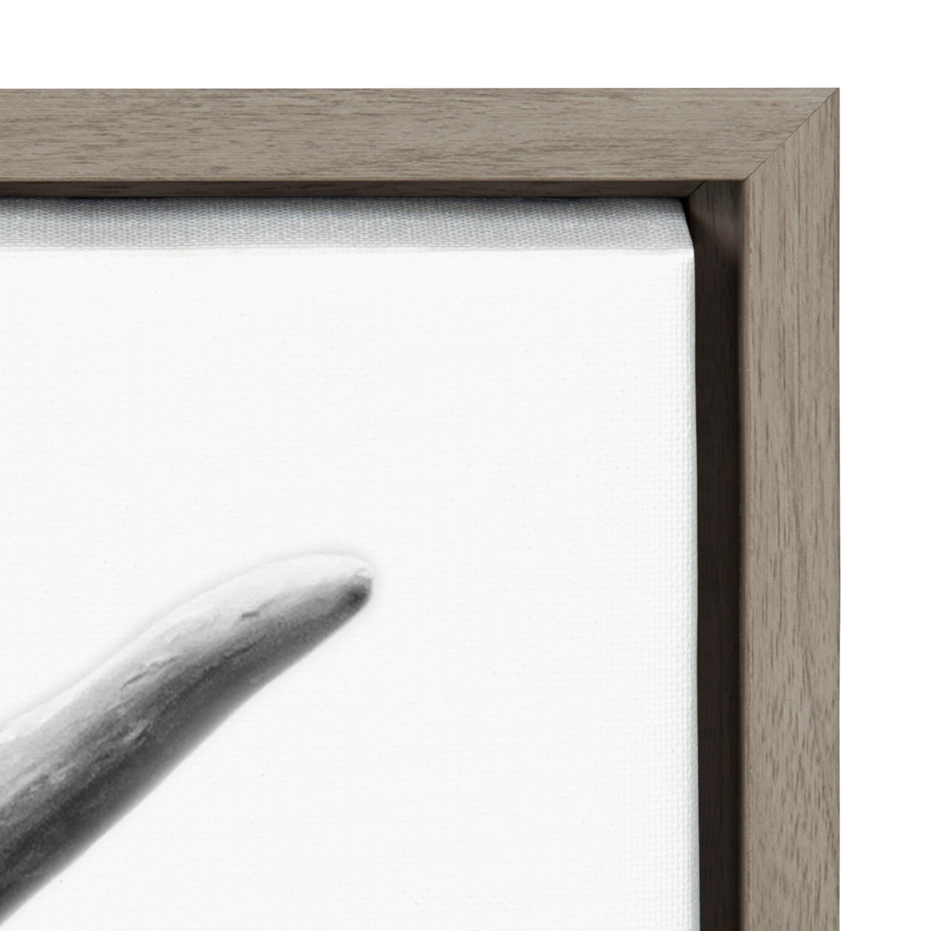 Sylvie Hey Dude Highland Cow Framed Canvas by The Creative Bunch Studio