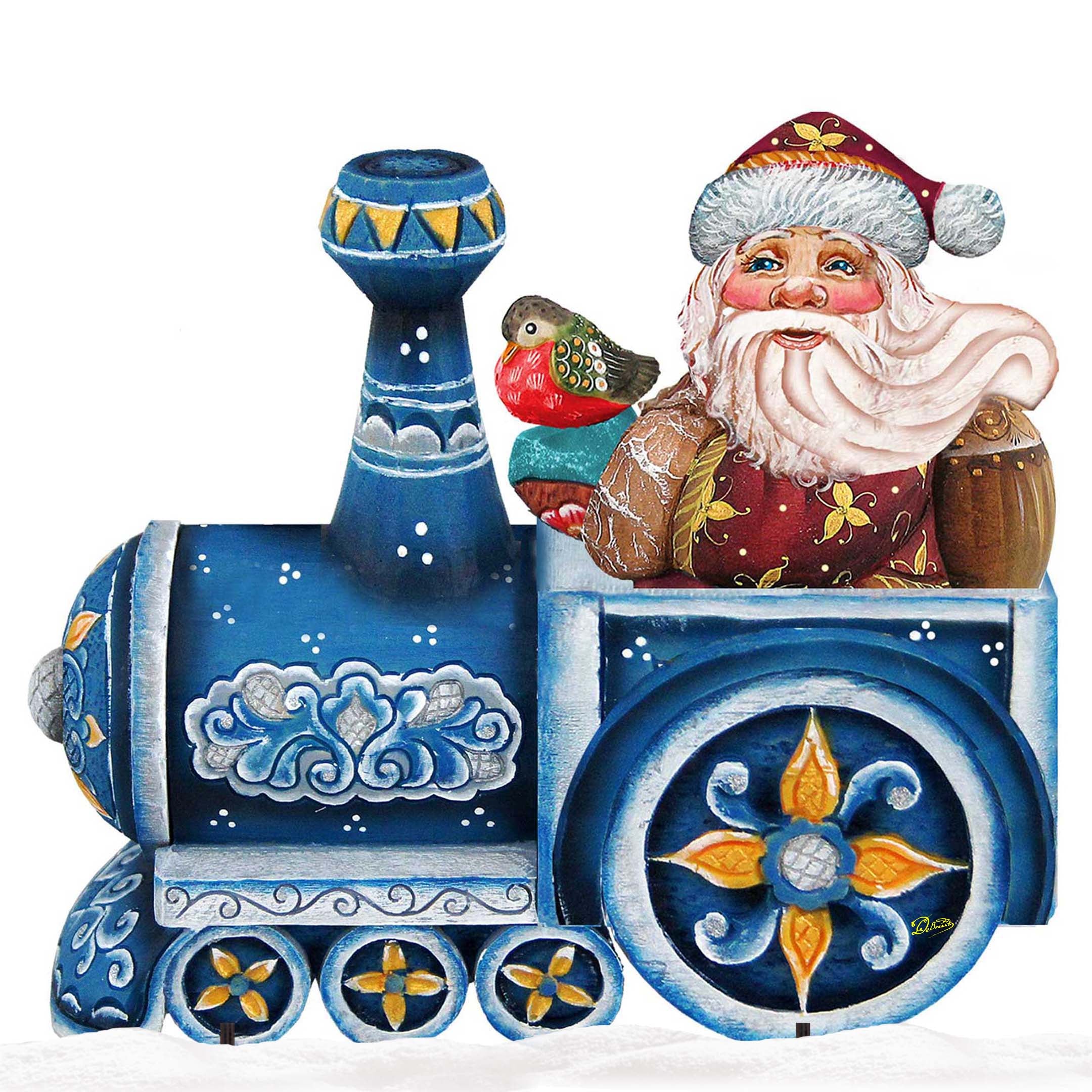 Santa Holiday Express Christmas Outdoor Décor by G. DeBrekht | Christmas Santa Snowman Décor - 8129211F-S3-4