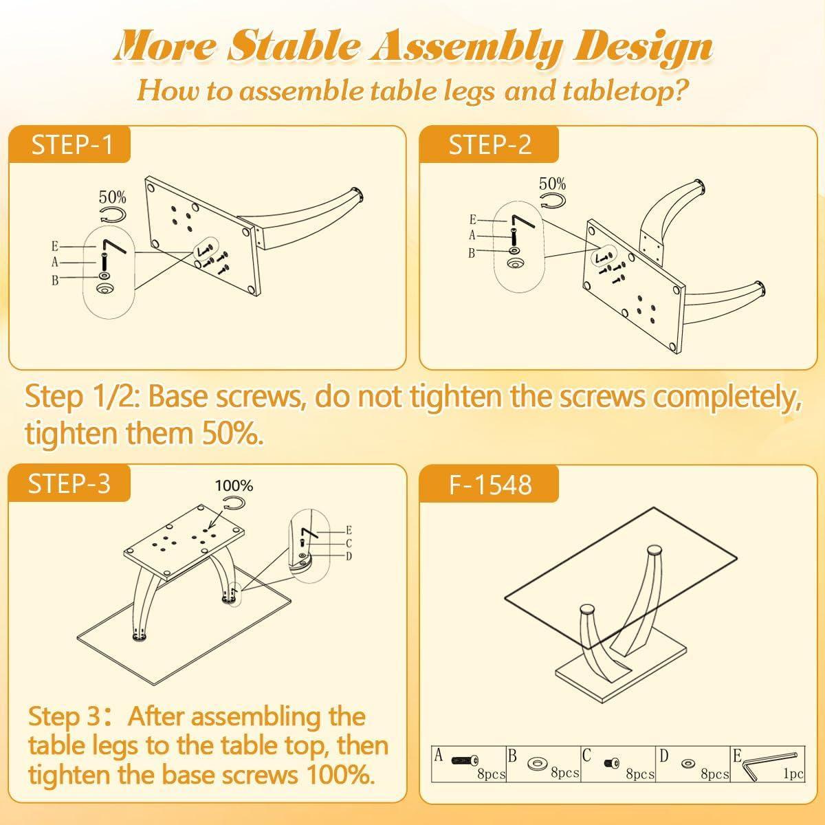 71 Inch Faux Marble Dining Table Tempered Glass Top