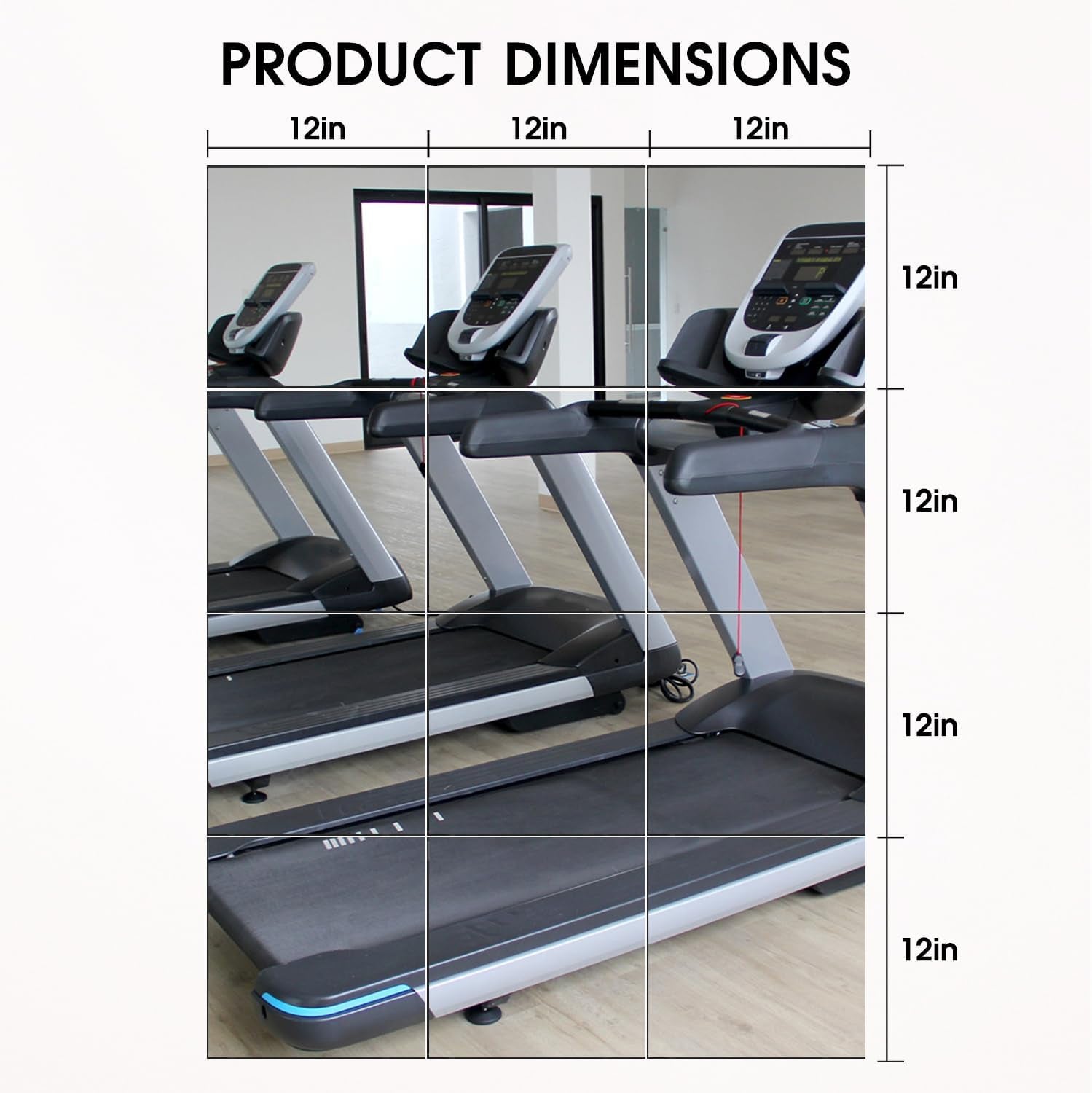 12 Inch Wall Mounted Mirror Tiles Home Gym 12 Pack