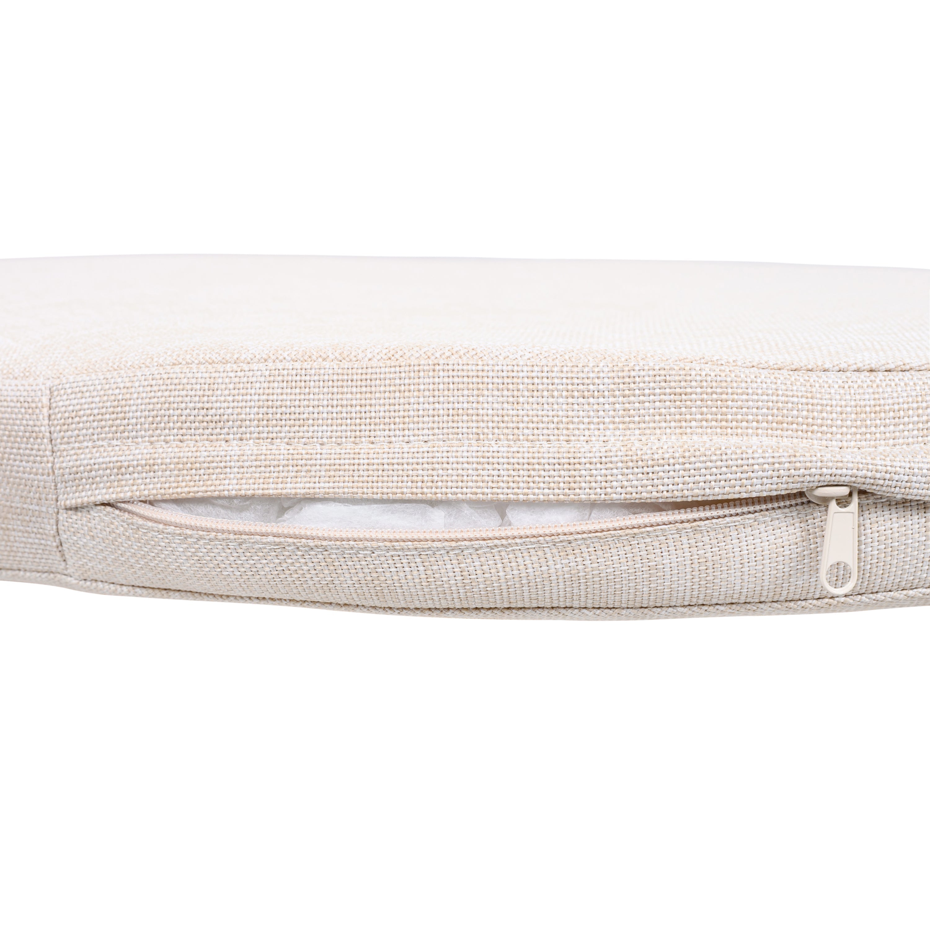 Acacia Wood Outdoor Dining Chairs 2-Pack with Beige Cushions