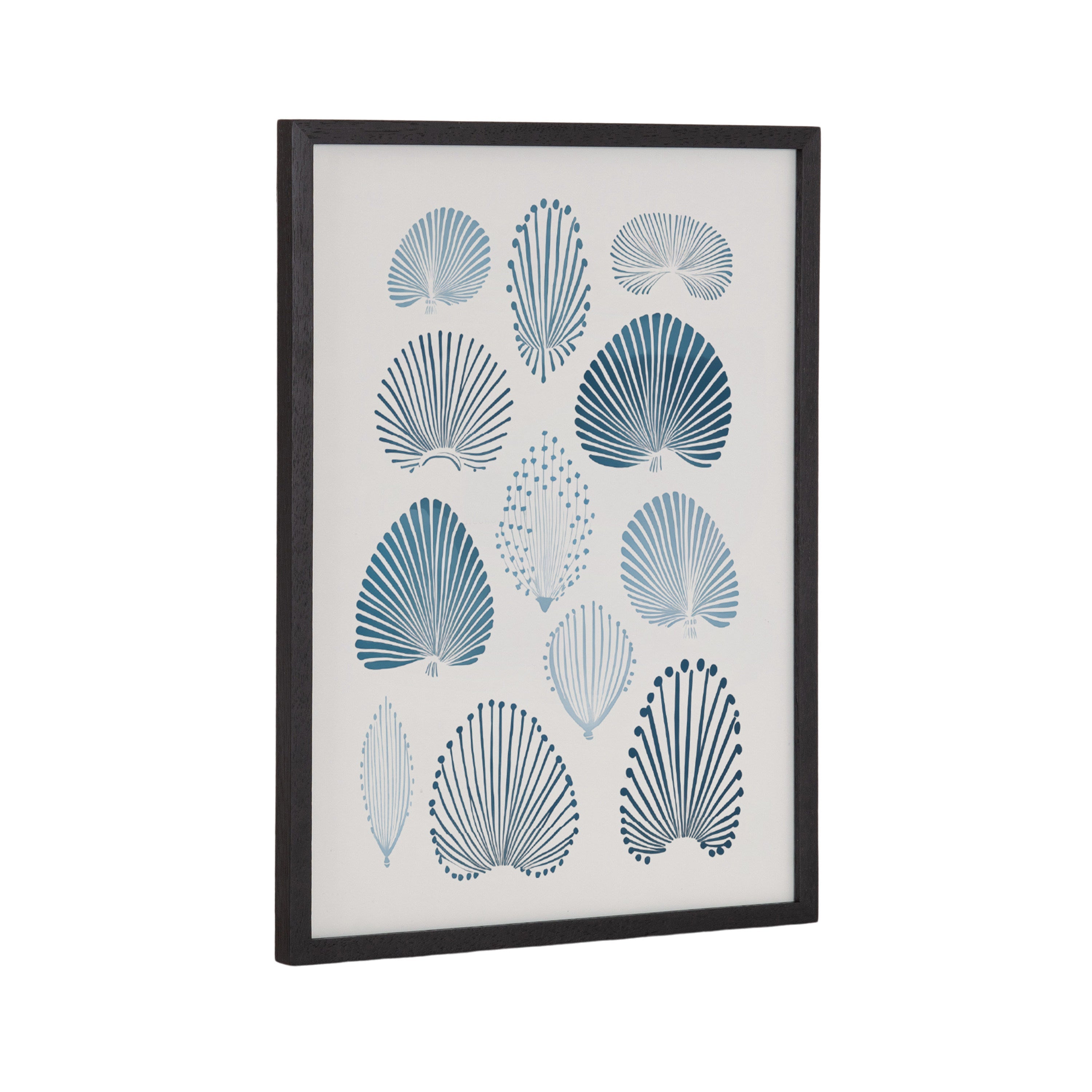 Gallery Abstract Coastal Blue Coral Print by The Creative Bunch Studio
