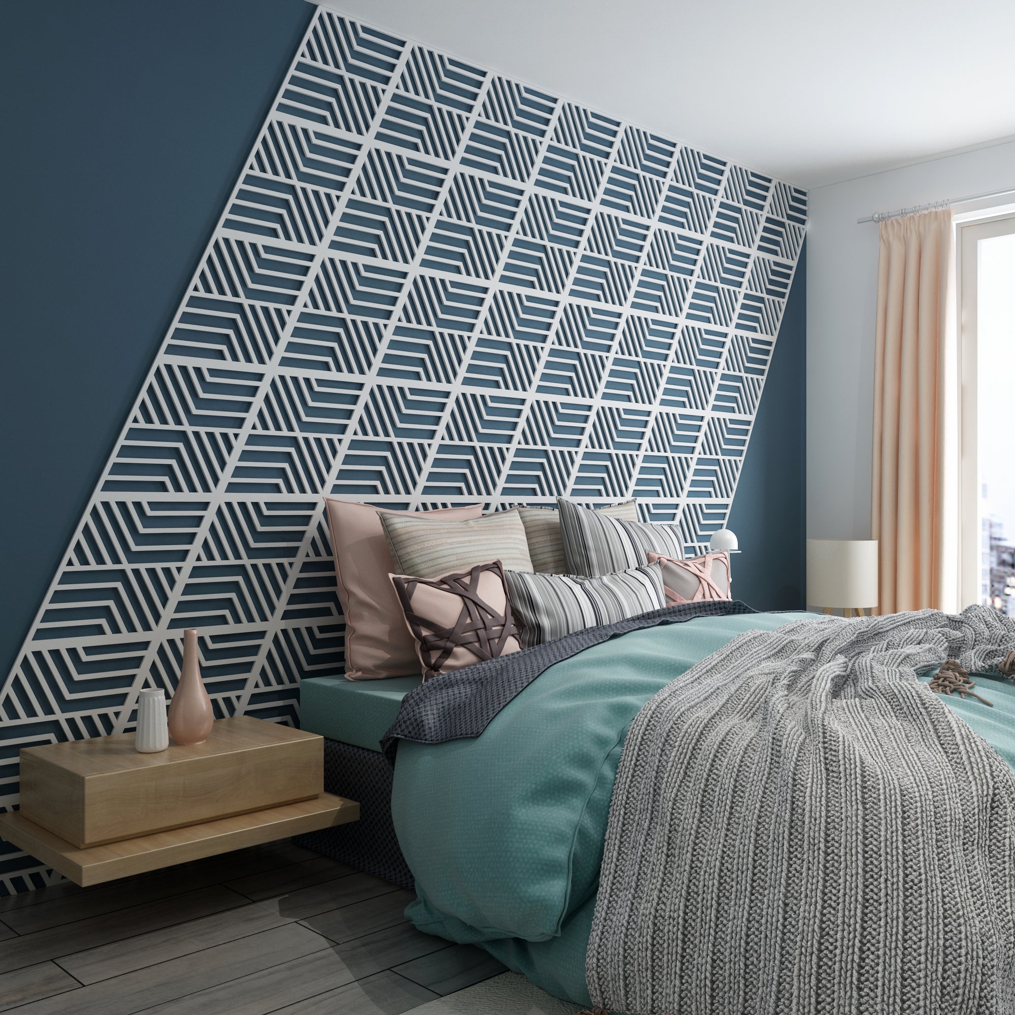 Parallelogram 3D Wall Panels-1