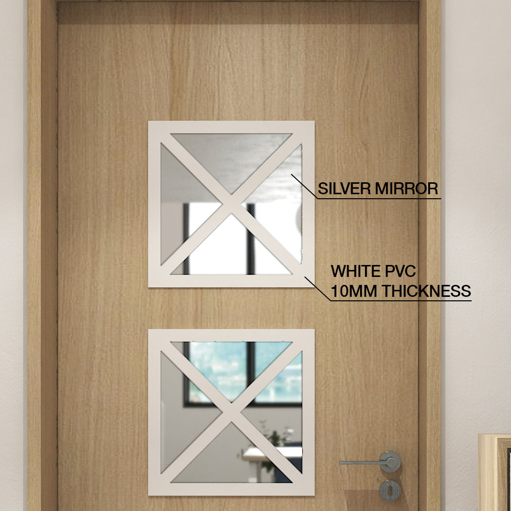 Almada Squares PVC and Mirror Door Panels-2