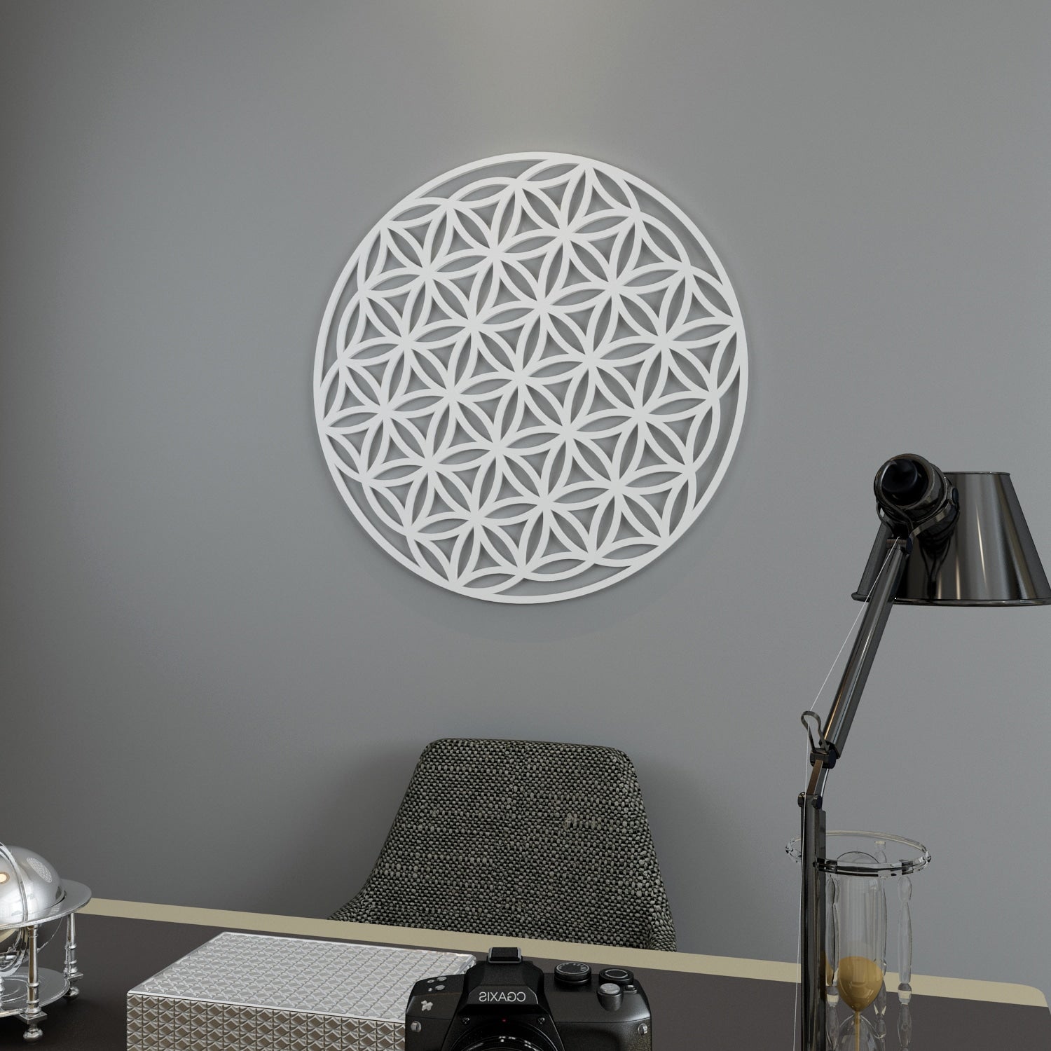 Flower of Life Pattern 3D Wall Panel-0