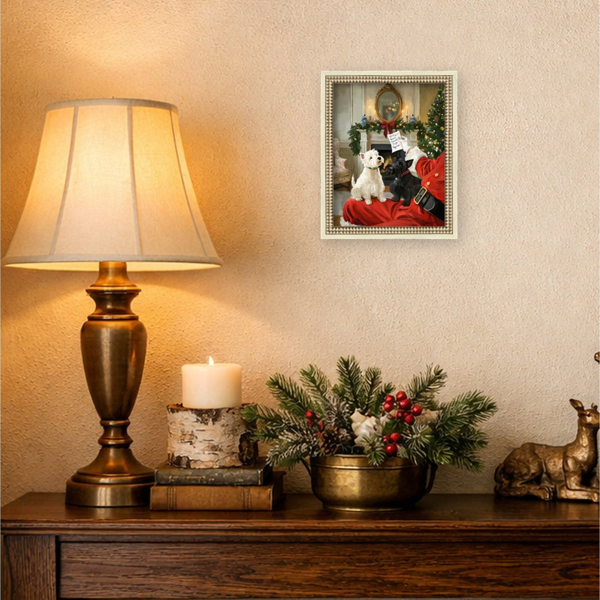Wish List by Mary Sparrow Framed Mounted Canvas Wall Art Print