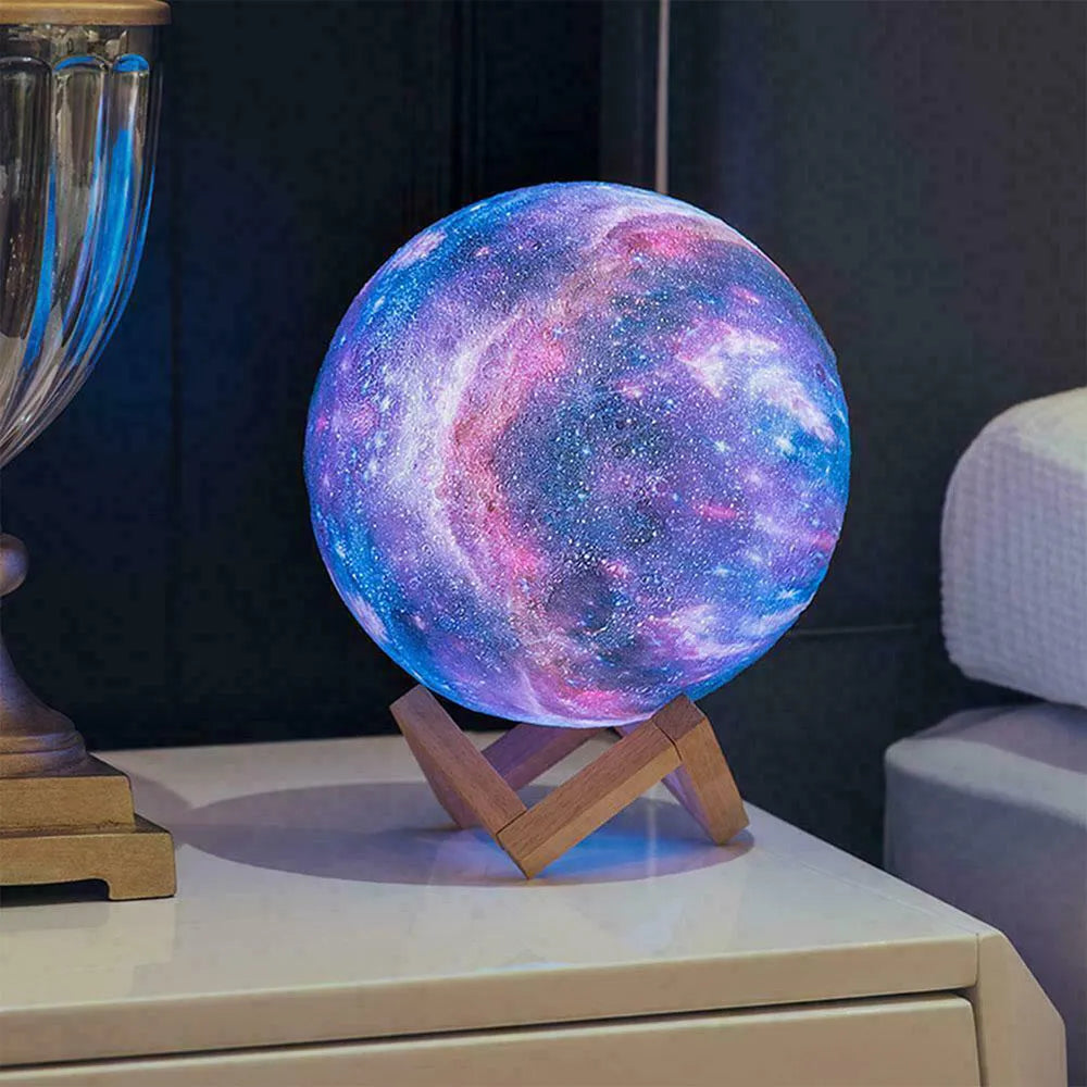 Vibe Geeks Moon Light Starry Sky Night Lamp for Children’s Bedroom- USB Powered-2