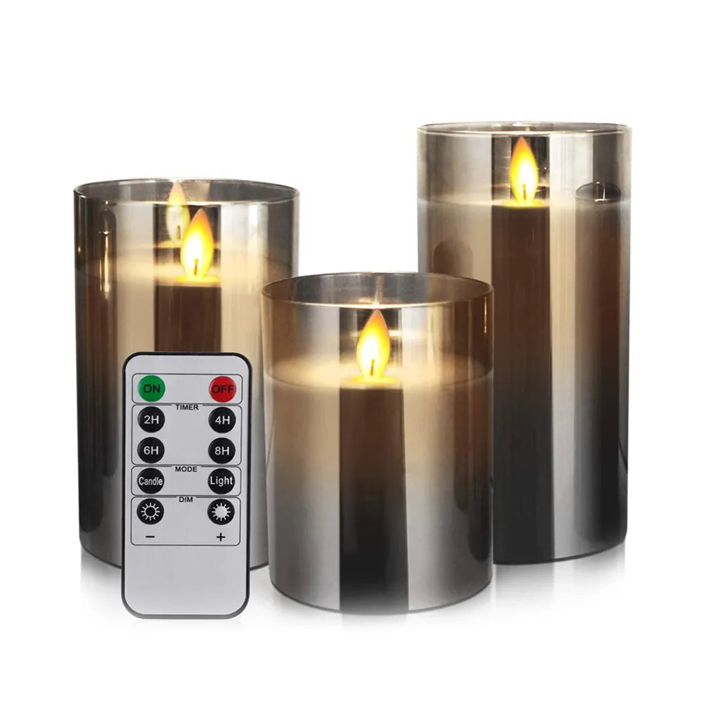 Vibe Geeks Battery Powered Flameless Flickering LED Wickless Candle-1