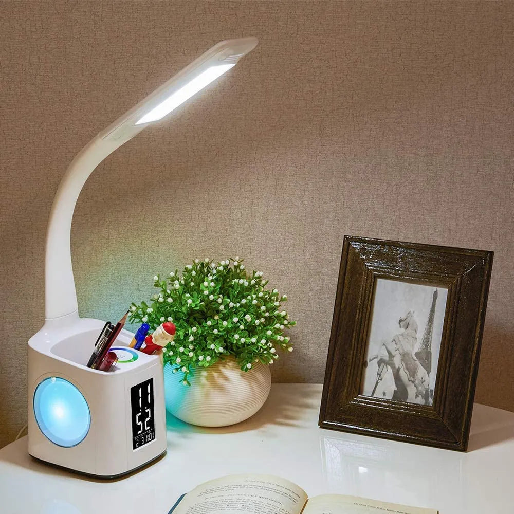 Vibe Geeks Multifunctional LED Dimmable Desk Lamp with Charging Port- USB Powered-1