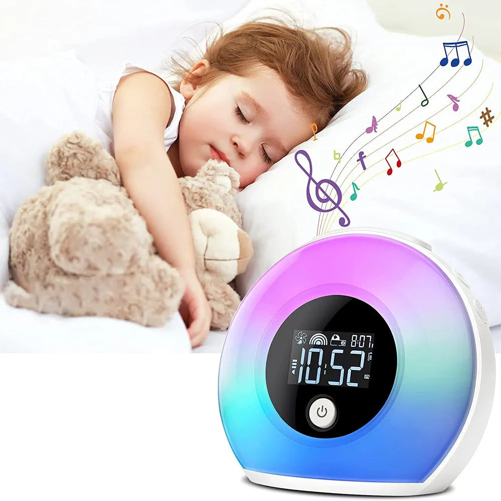 Vibe Geeks Wireless LED Night Lamp Alarm Clock and Bluetooth Speaker- USB Charging-3