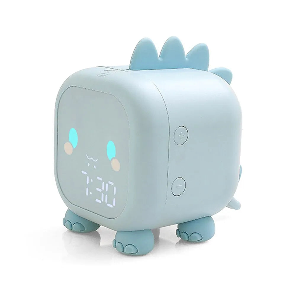 Vibe Geeks Sleep Training Digital Kid’s Dinosaur USB Rechargeable Alarm Clock-5