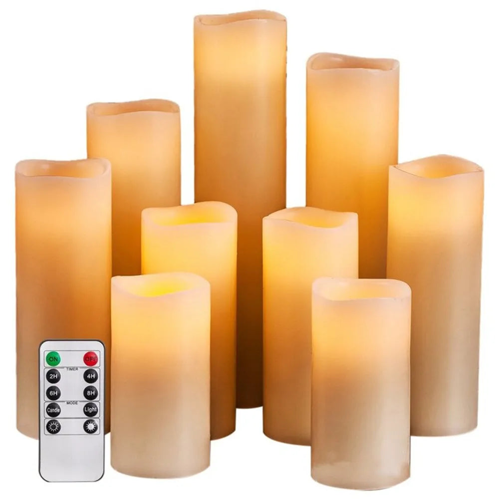 Vibe Geeks Remote Controlled Battery Operated Electronic Flameless Candles-0