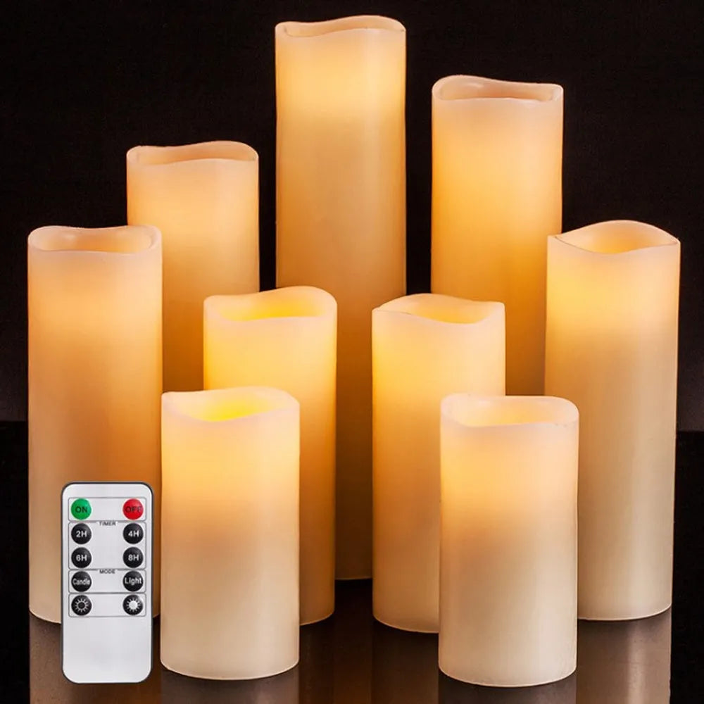 Vibe Geeks Remote Controlled Battery Operated Electronic Flameless Candles-2