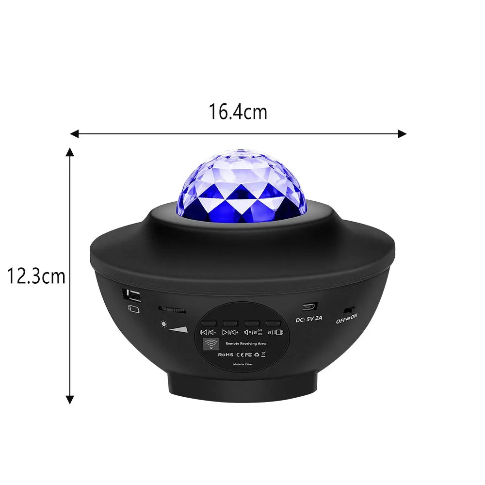 Vibe Geeks USB Powered LED Projector Smart Light Bluetooth Projector-1