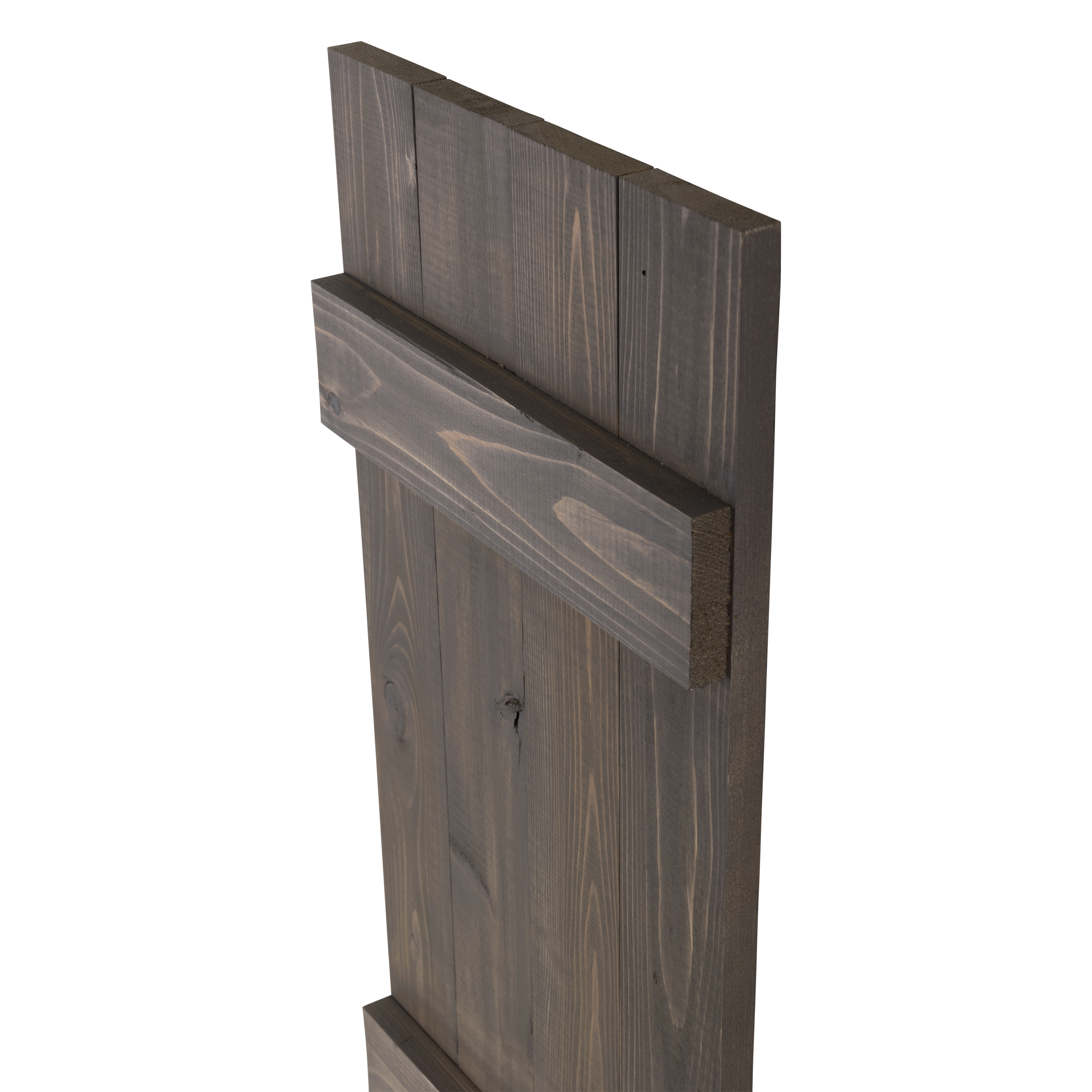 Traditional Board & Batten Exterior Wood Shutters - Cedar - Set of 2