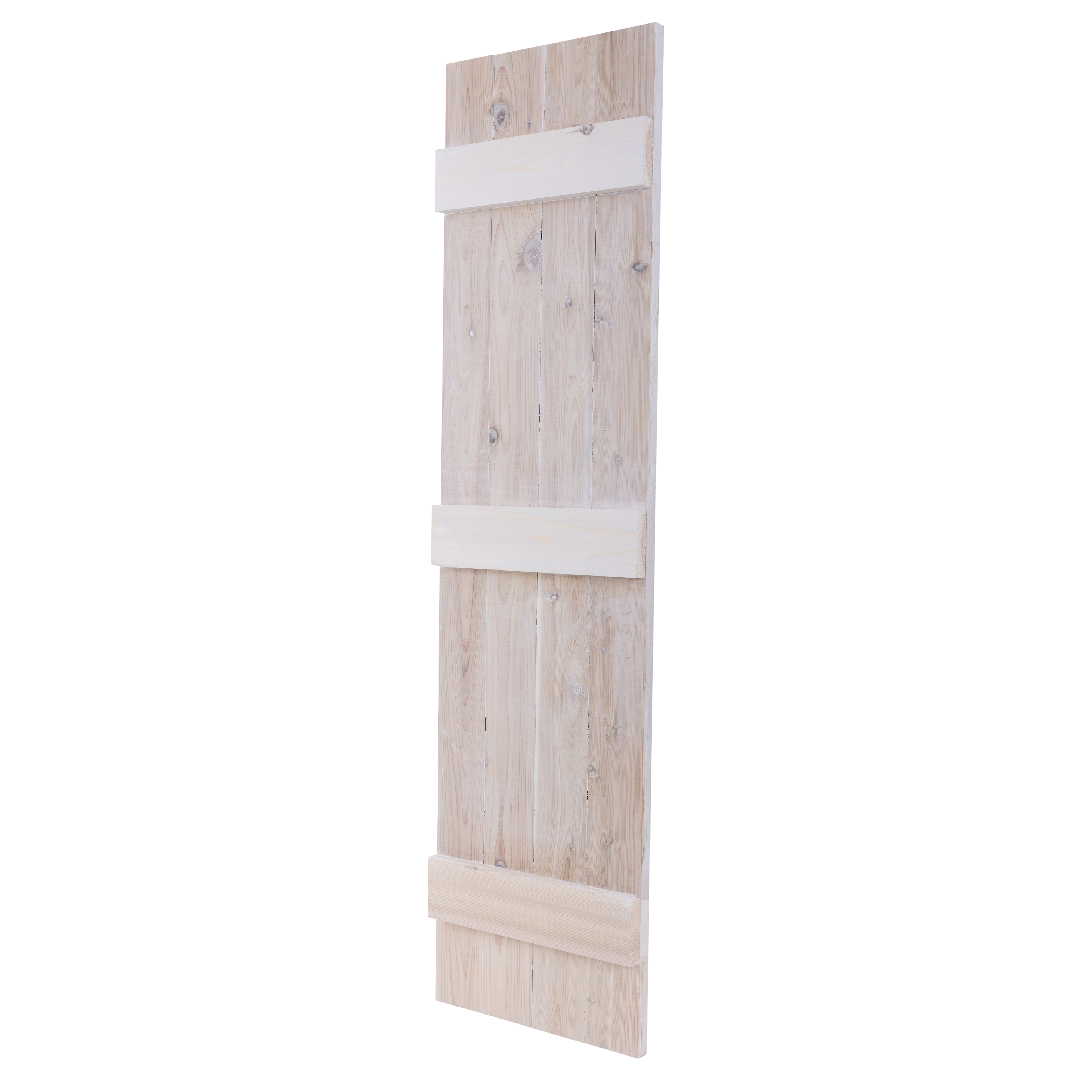 Traditional Board & Batten Exterior Wood Shutters - Cedar - Set of 2