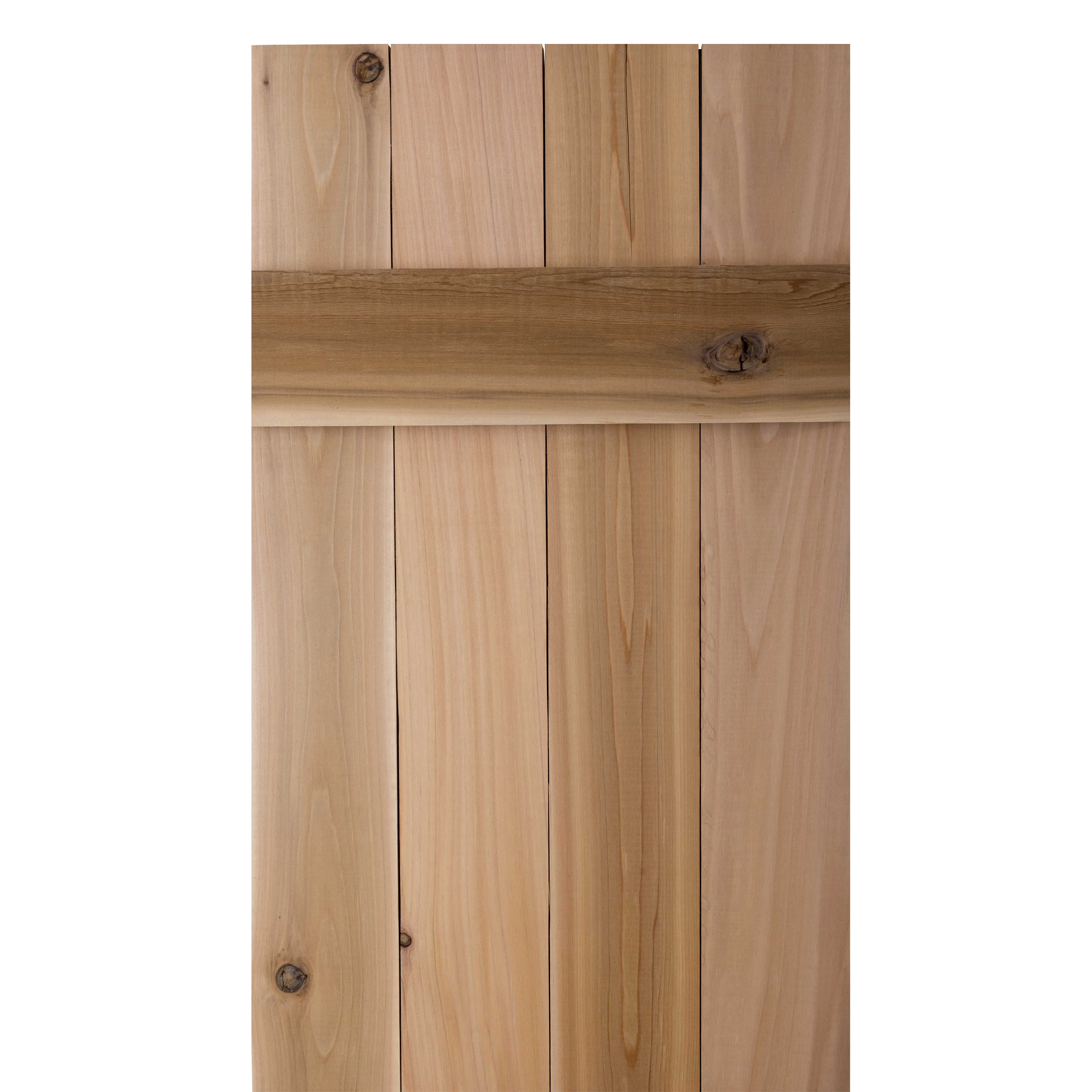 Traditional Board & Batten Exterior Wood Shutters - Cedar - Set of 2