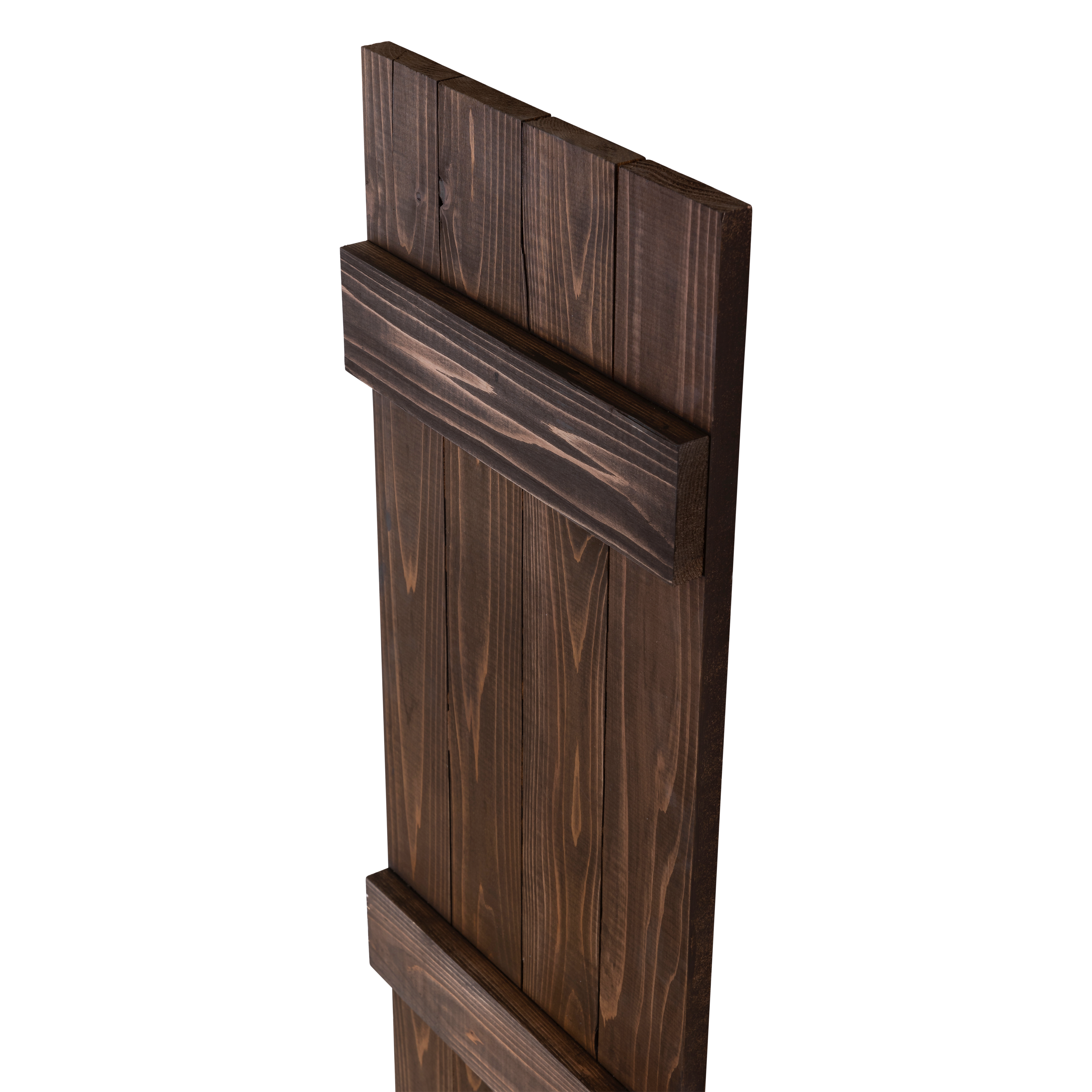 Traditional Board & Batten Exterior Wood Shutters - Cedar - Set of 2