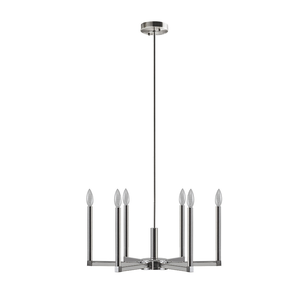 6-Light Contemporary Candelabra Styled Chandelier