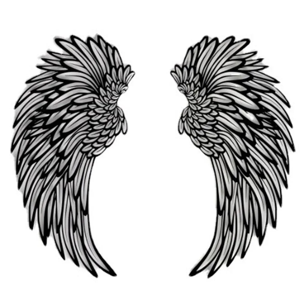 Vibe Geeks Angel Wings Metal Wall Decor with LED Light -Battery Powered-1