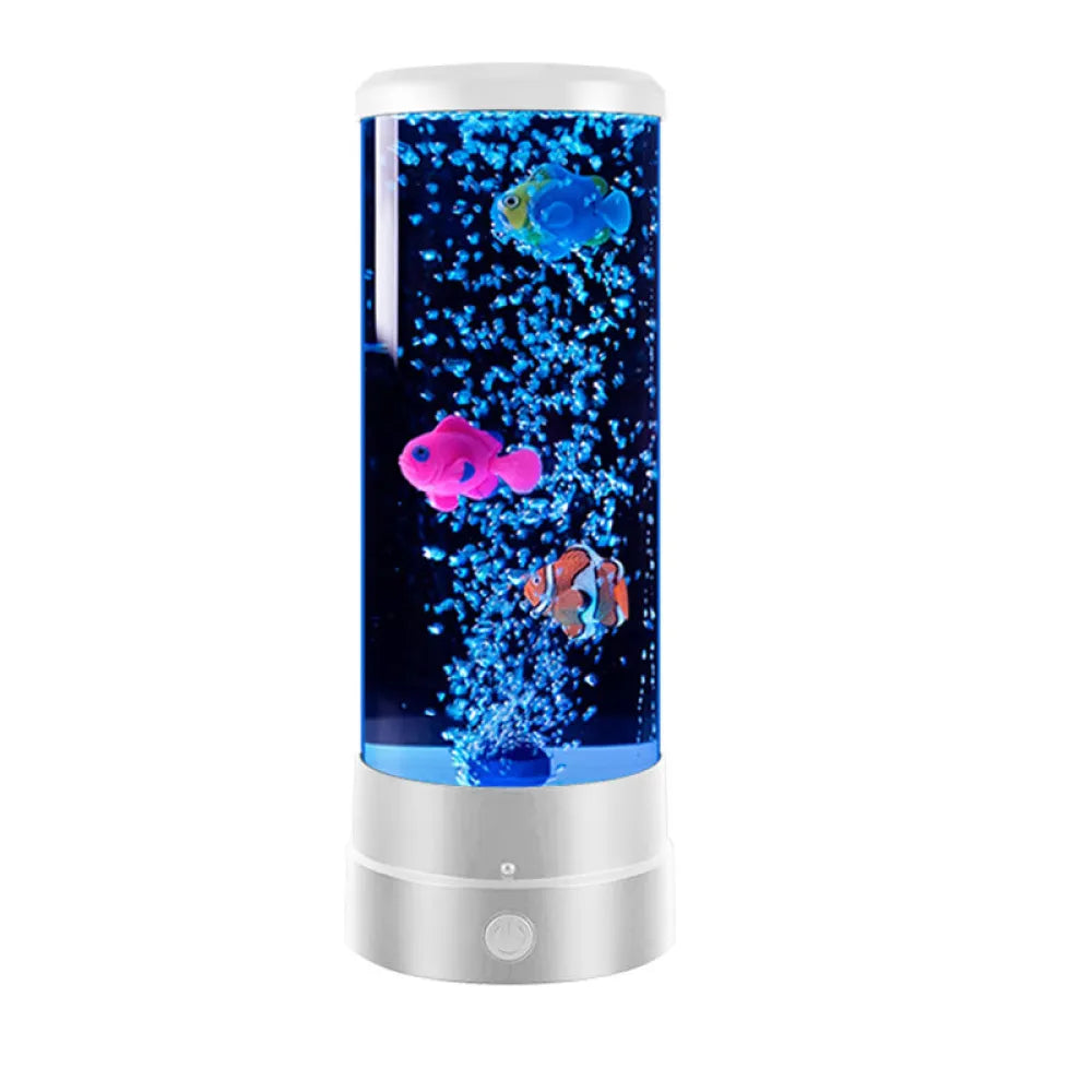 Vibe Geeks Fantasy Fish LED Remote Controlled Lava Lamp USB Plugged-in-0