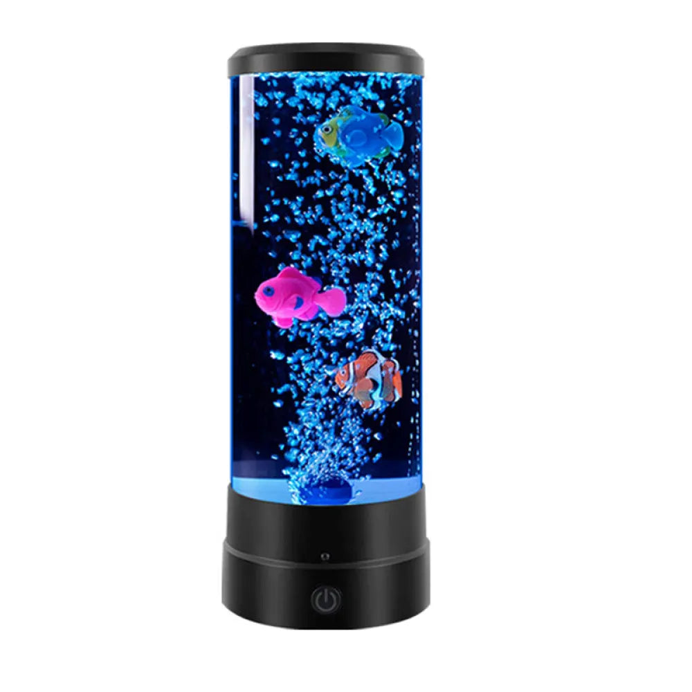 Vibe Geeks Fantasy Fish LED Remote Controlled Lava Lamp USB Plugged-in-1