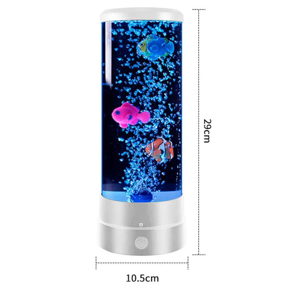 Vibe Geeks Fantasy Fish LED Remote Controlled Lava Lamp USB Plugged-in-2