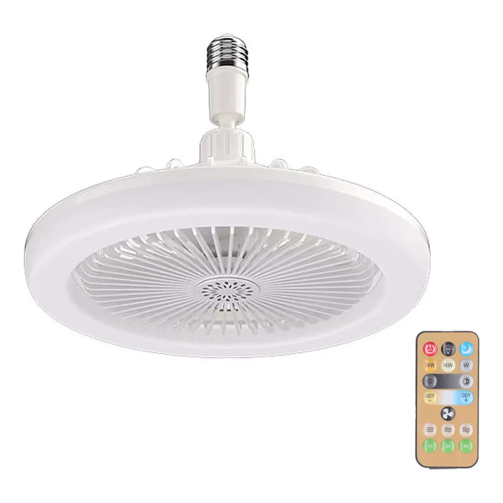 Vibe Geeks E27 Remote Controlled Indoor Ceiling Light and Cooling Electric Fan-2