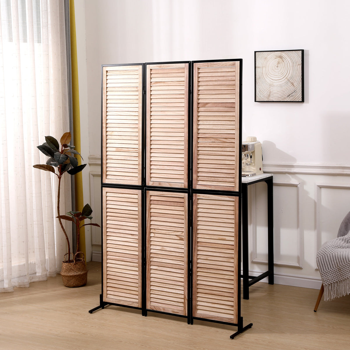 3 Panel Room Dividers And Folding Privacy Screen