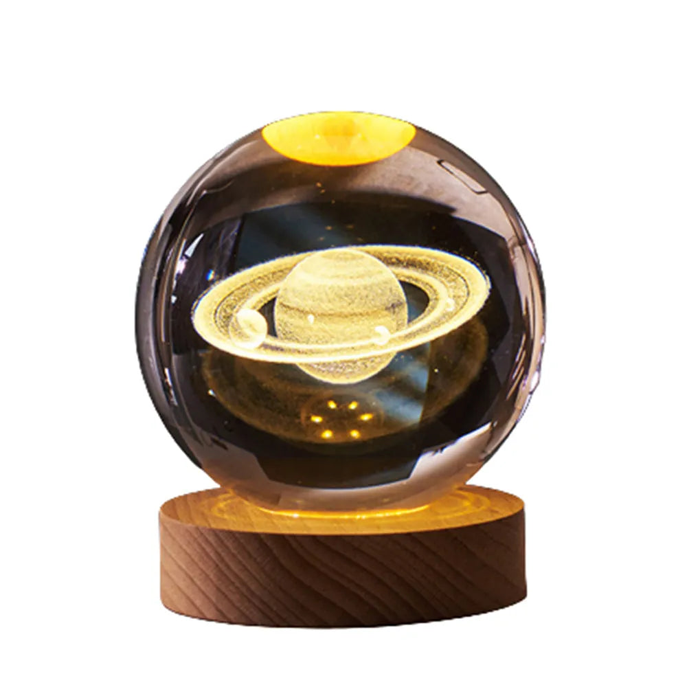 Vibe Geeks Crystal Ball Lamp with Wooden Base for Beside Table USB-Rechargeable-8