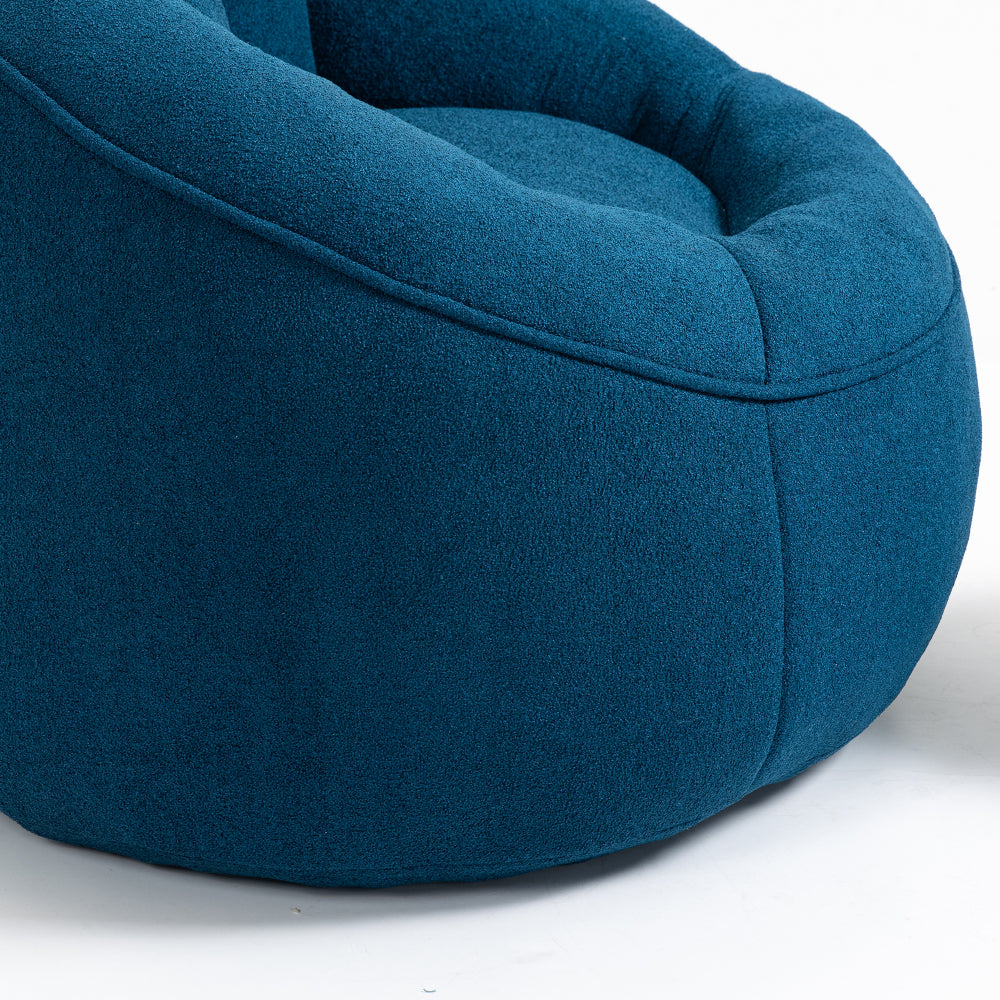 Bean Bag Sofa Chair with Footrest | High-Density Foam Fill & Super Fibre Fabric — Adult Lounger for Living Room & Bedroom