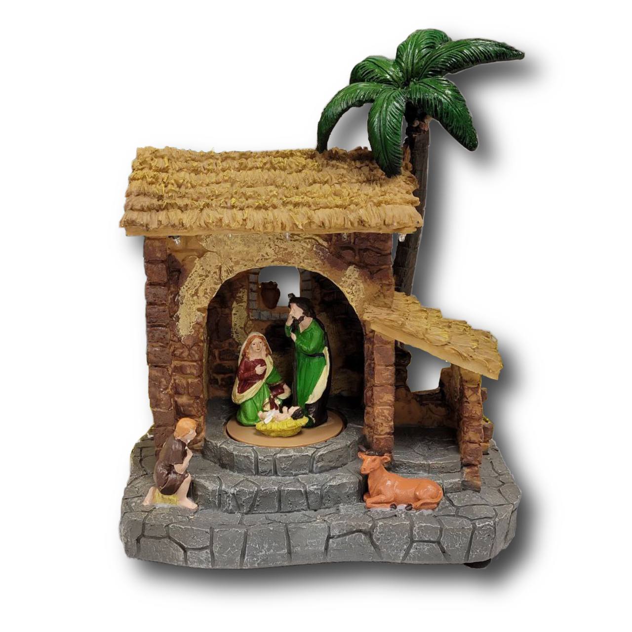 Traditional Nativity Scene Christmas Miniature. Christmas Village F07M4-2-3