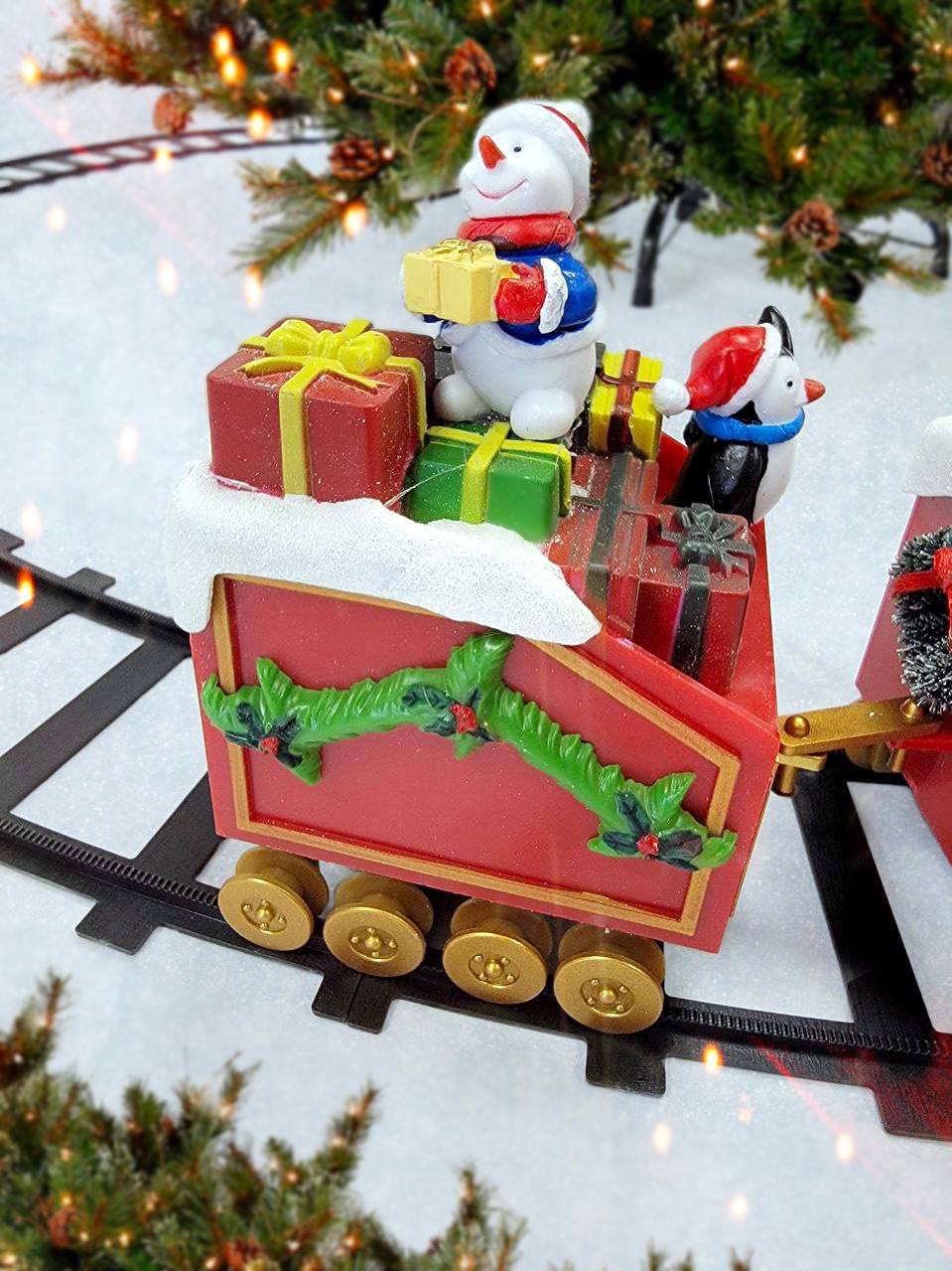 Christmas Train Decoration. Christmas Village F07M4-39-W226-4