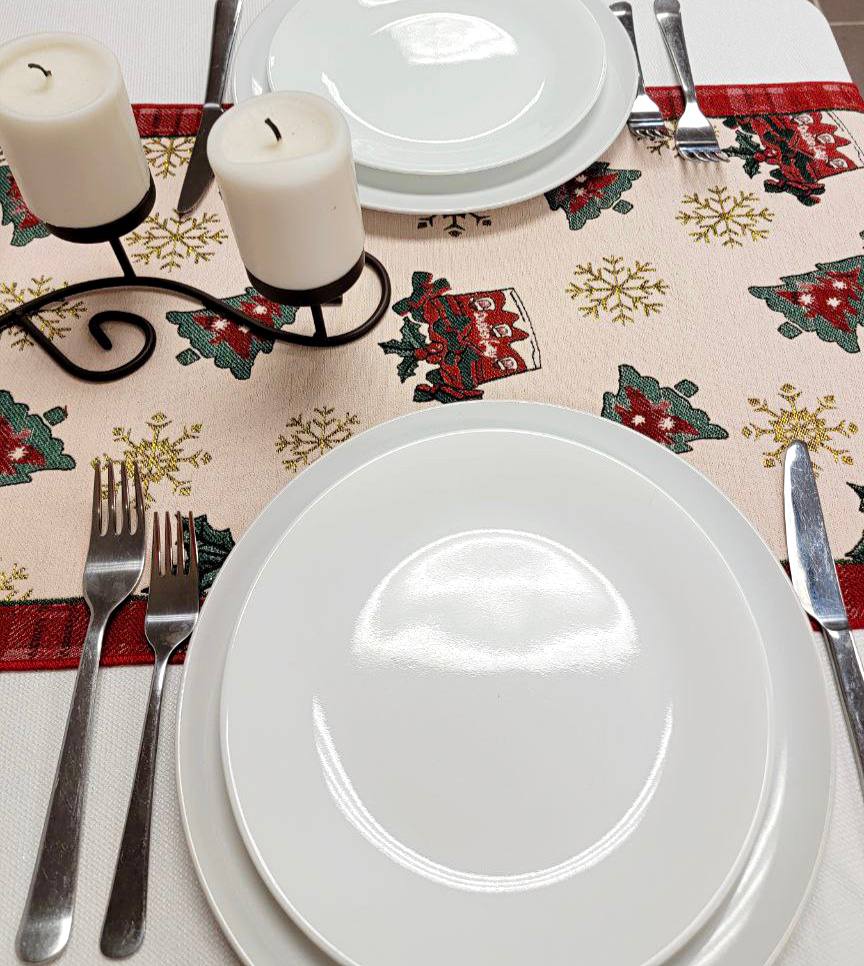 Festive Christmas Presents Table Runner F07M5-10D-3