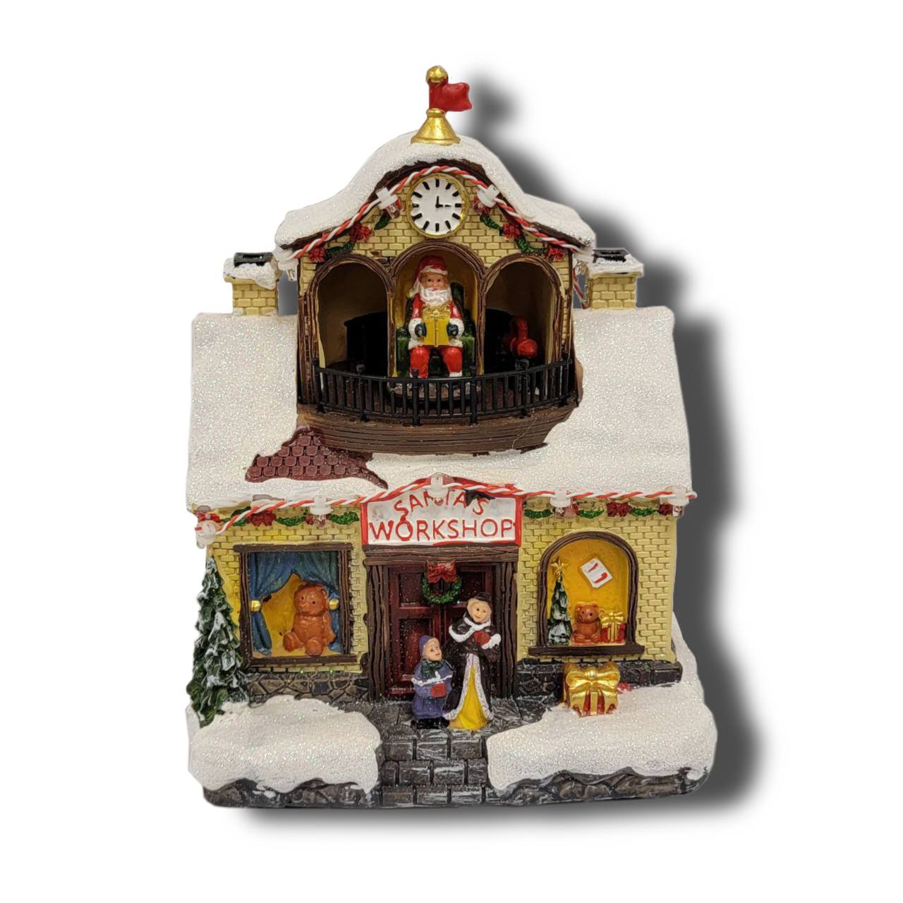 Santa's Workshop Christmas Miniature. Christmas Village F07M3-28B-0