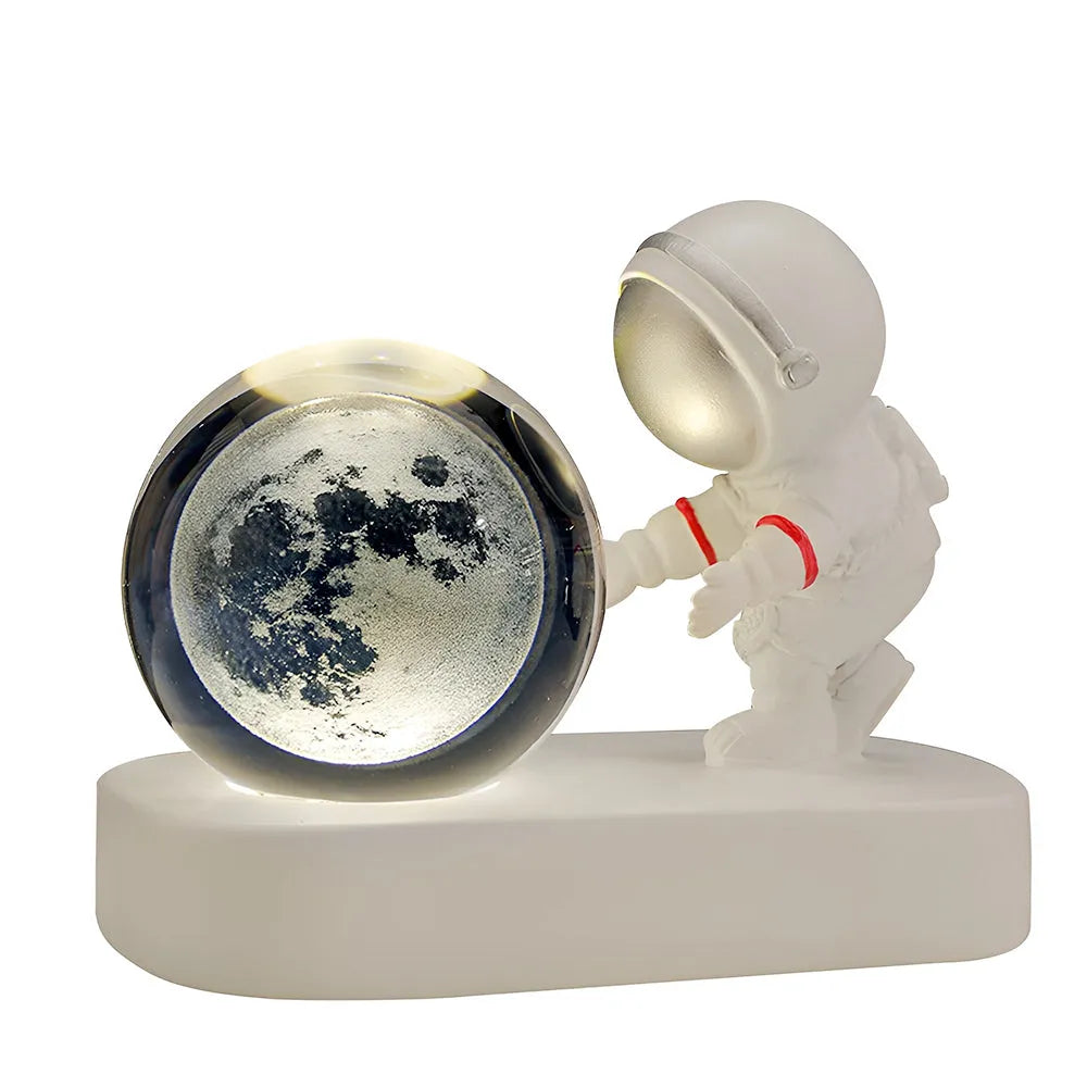 Vibe Geeks Astronaut 3D Crystal Ball Usb Plugged In Night Light For Home Décor-1