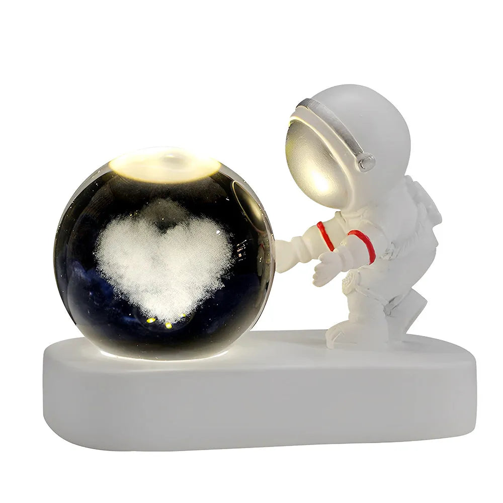 Vibe Geeks Astronaut 3D Crystal Ball Usb Plugged In Night Light For Home Décor-9