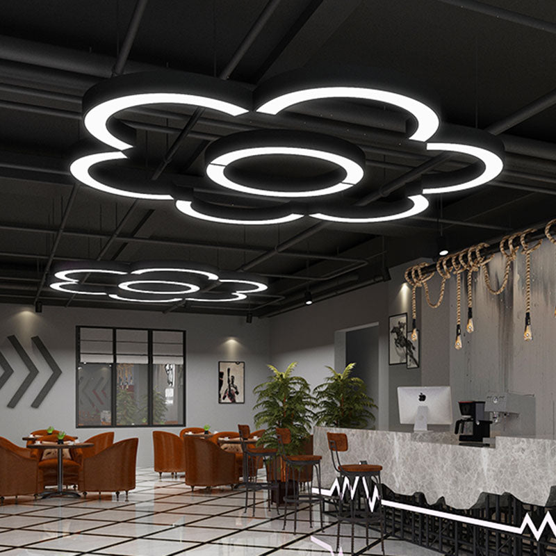 Daniel's Modern Arc Pendant - Sleek LED Light for Spacious Areas