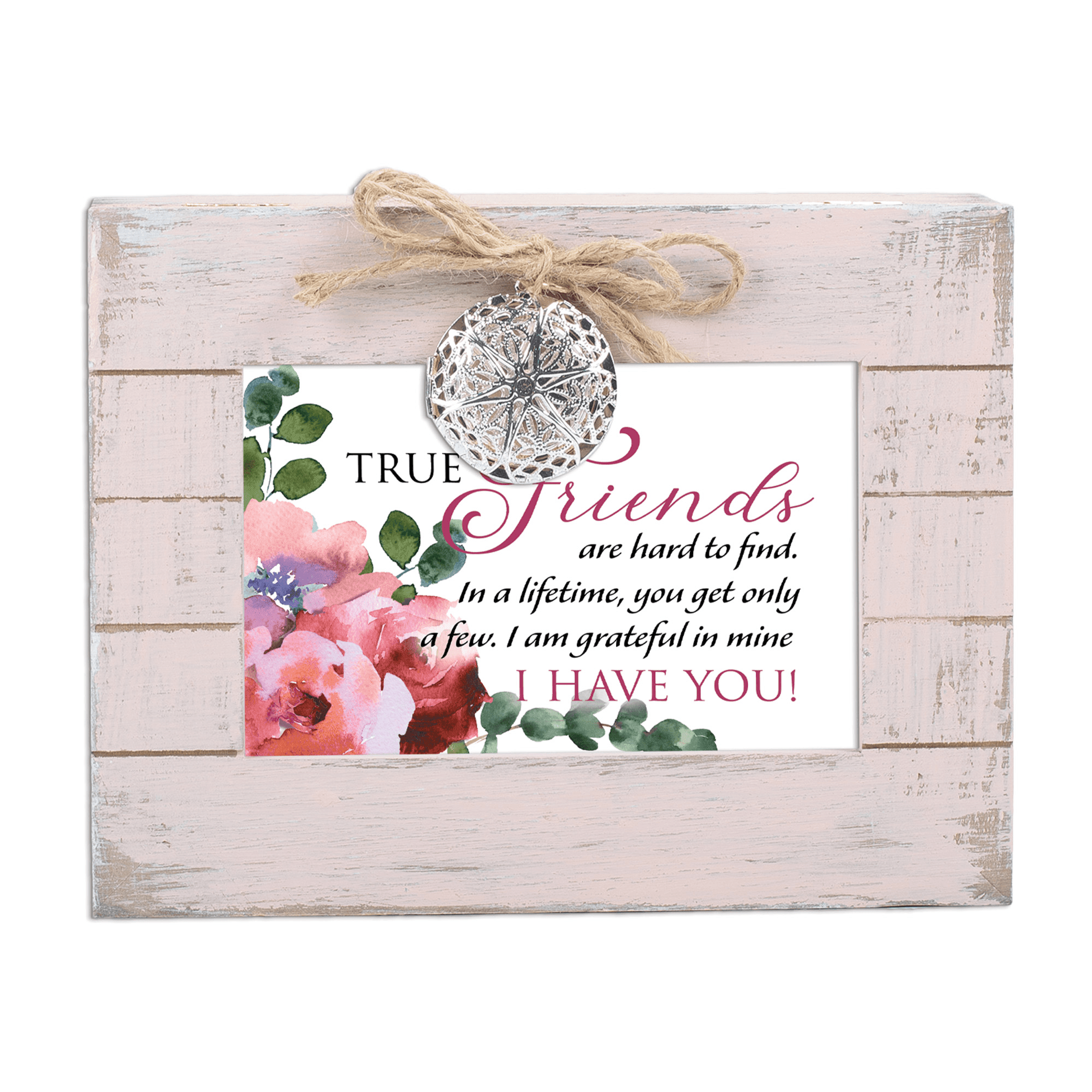 Rustic Pink Locket Musical Keepsake Box With Photo Frame - PRHOMZ