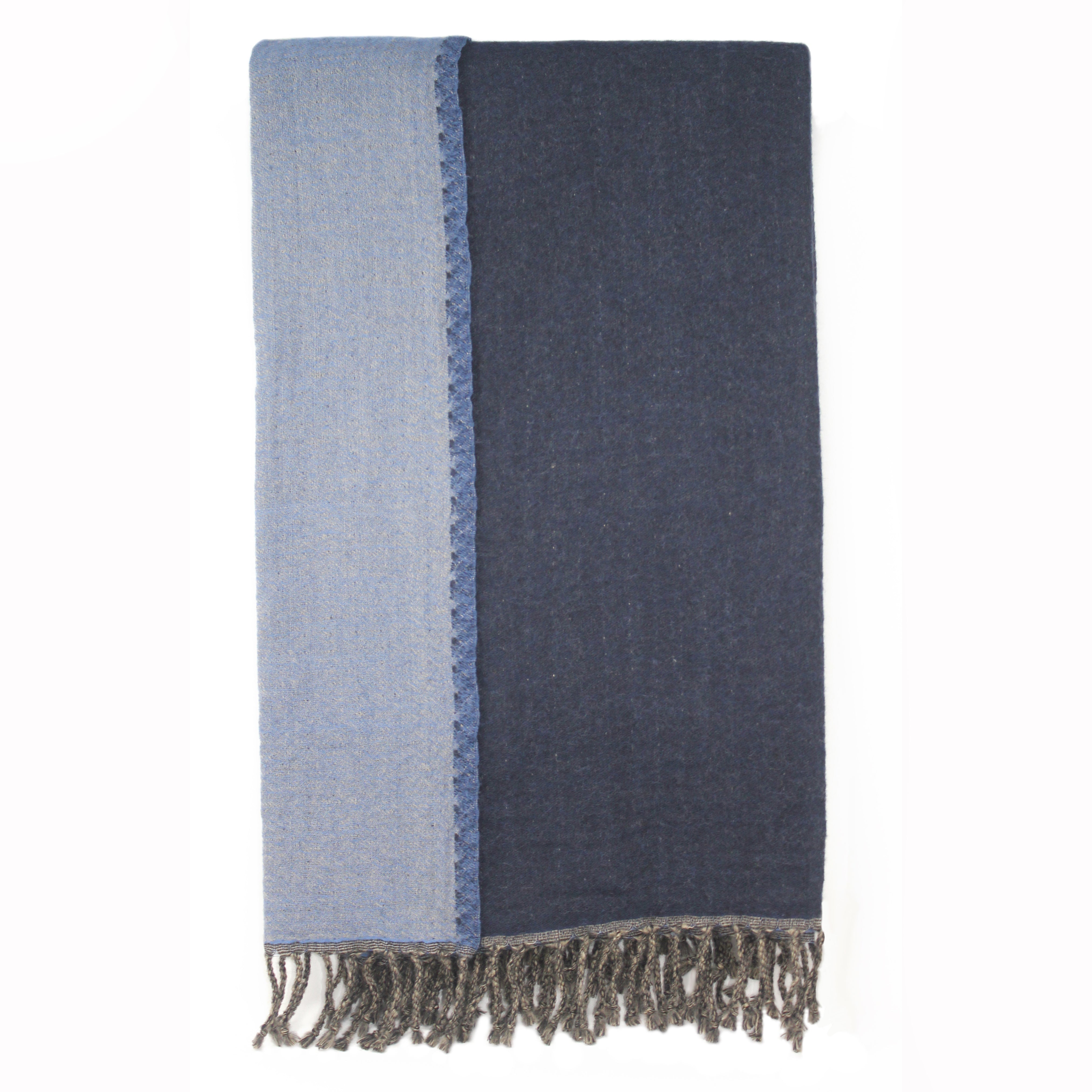 Reversible 100% Merino Wool Throw