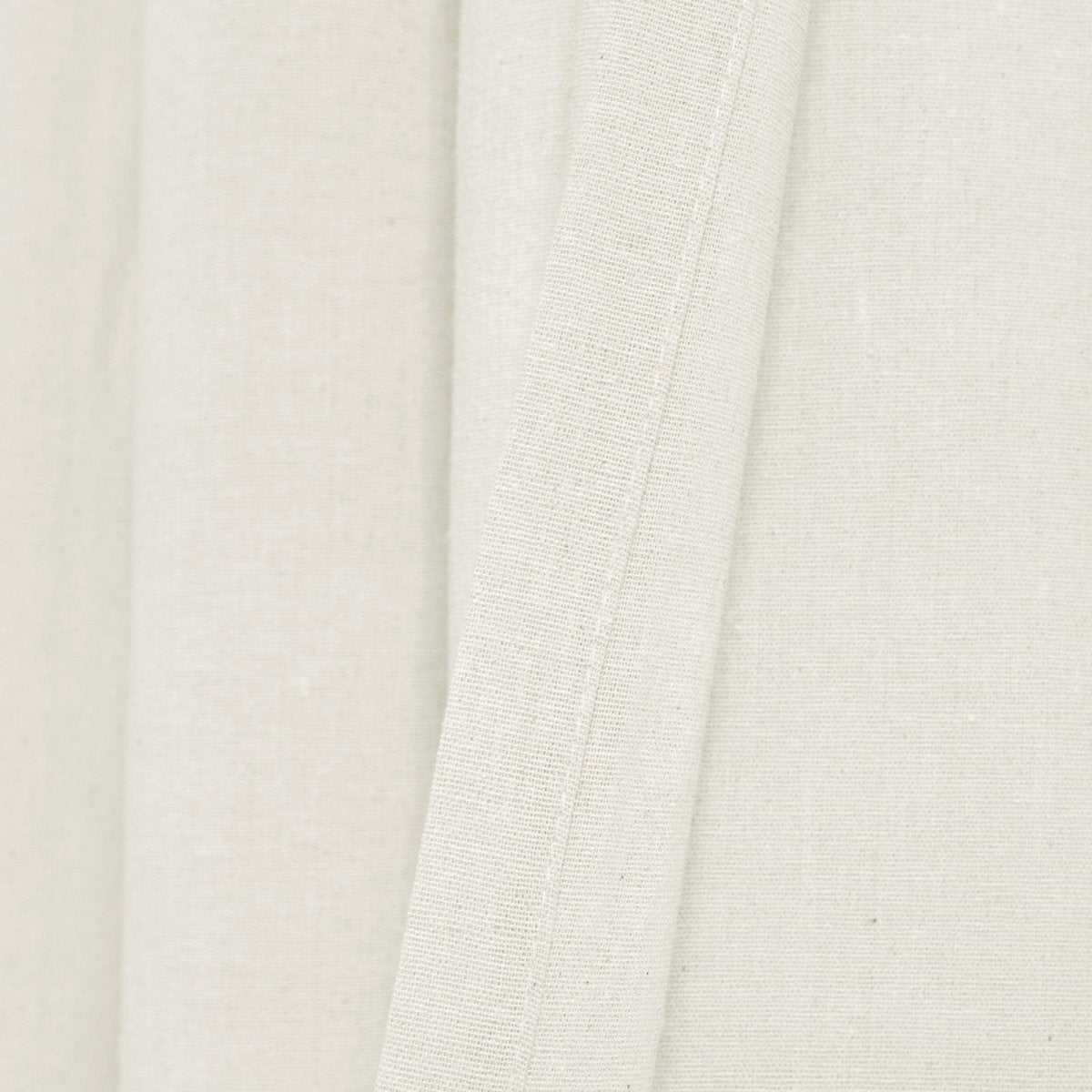 Faux Linen Grommet Window Curtain Panel Set