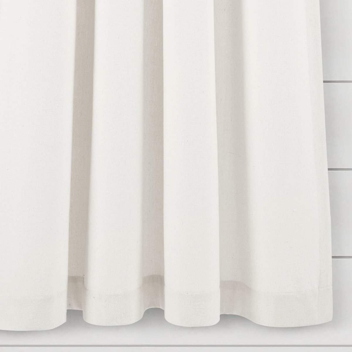 Farmhouse Boho Stripe Woven Tassel Yarn Dyed Recycled Cotton Blend Window Curtain Panel Set