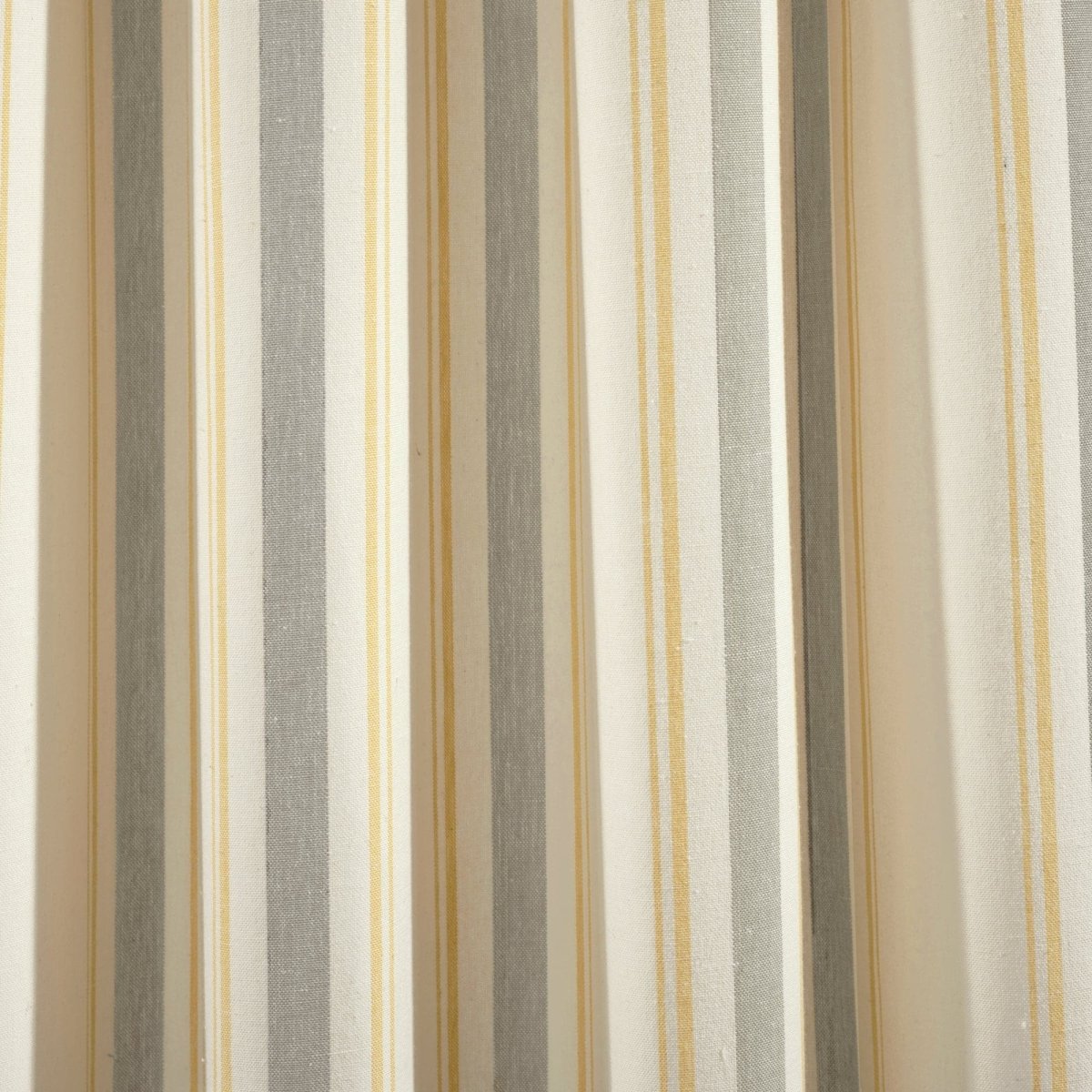 Farmhouse Stripe Yarn Dyed Recycled Cotton Blend Window Curtain Panel Set