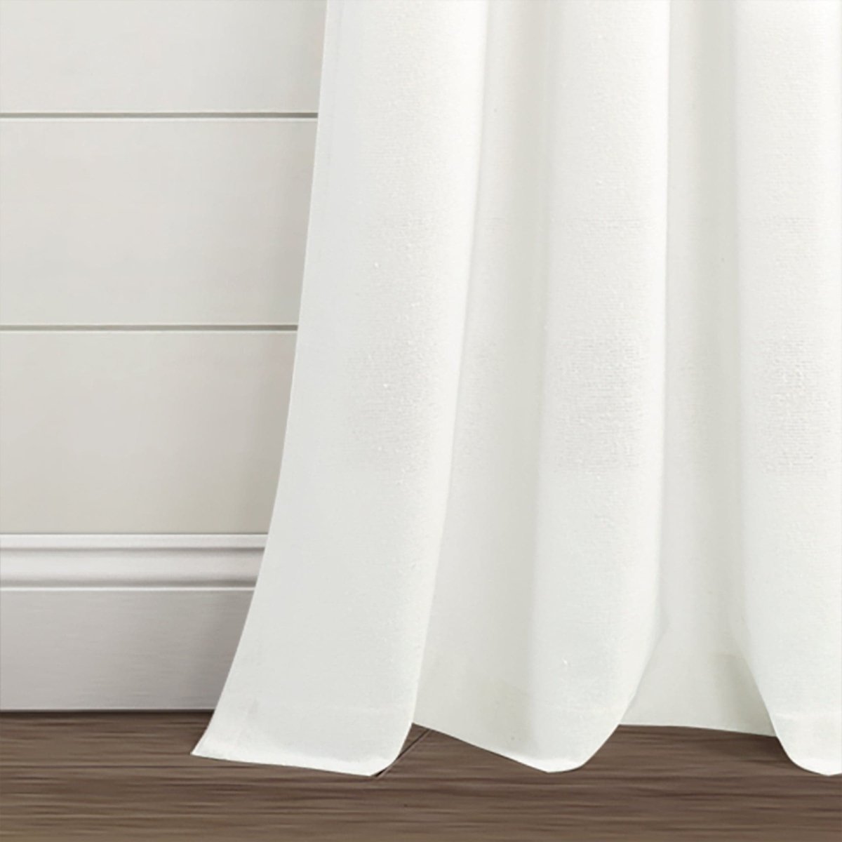 Farmhouse Boho Stripe Woven Tassel Yarn Dyed Recycled Cotton Blend Window Curtain Panel Set