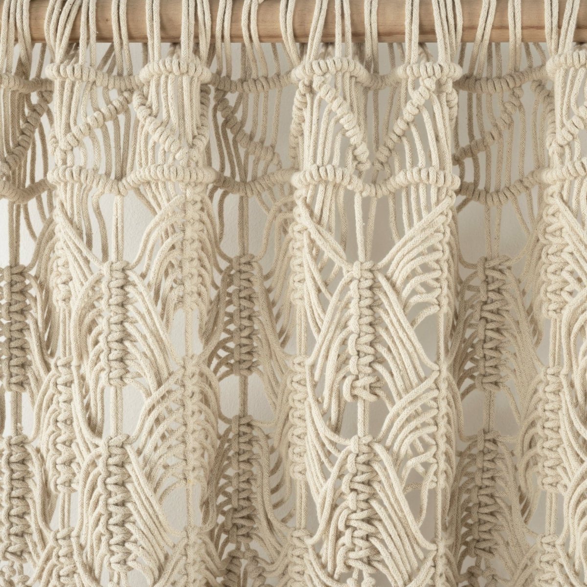 Boho Macrame Tassel Cotton Window Curtain