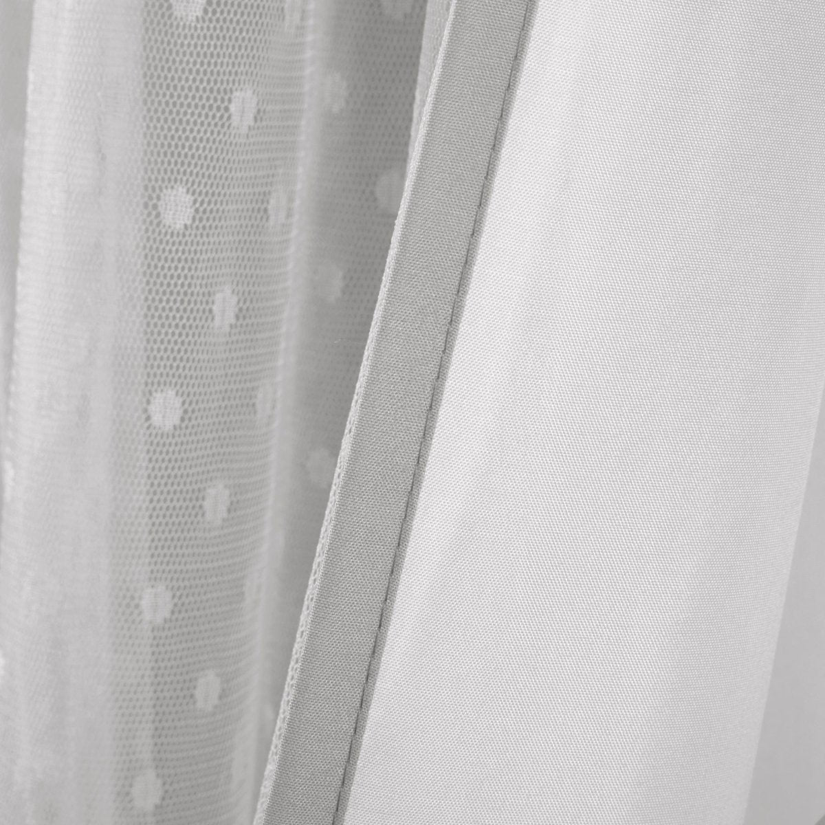 Cottage Polka Dot Sheer Window Curtain