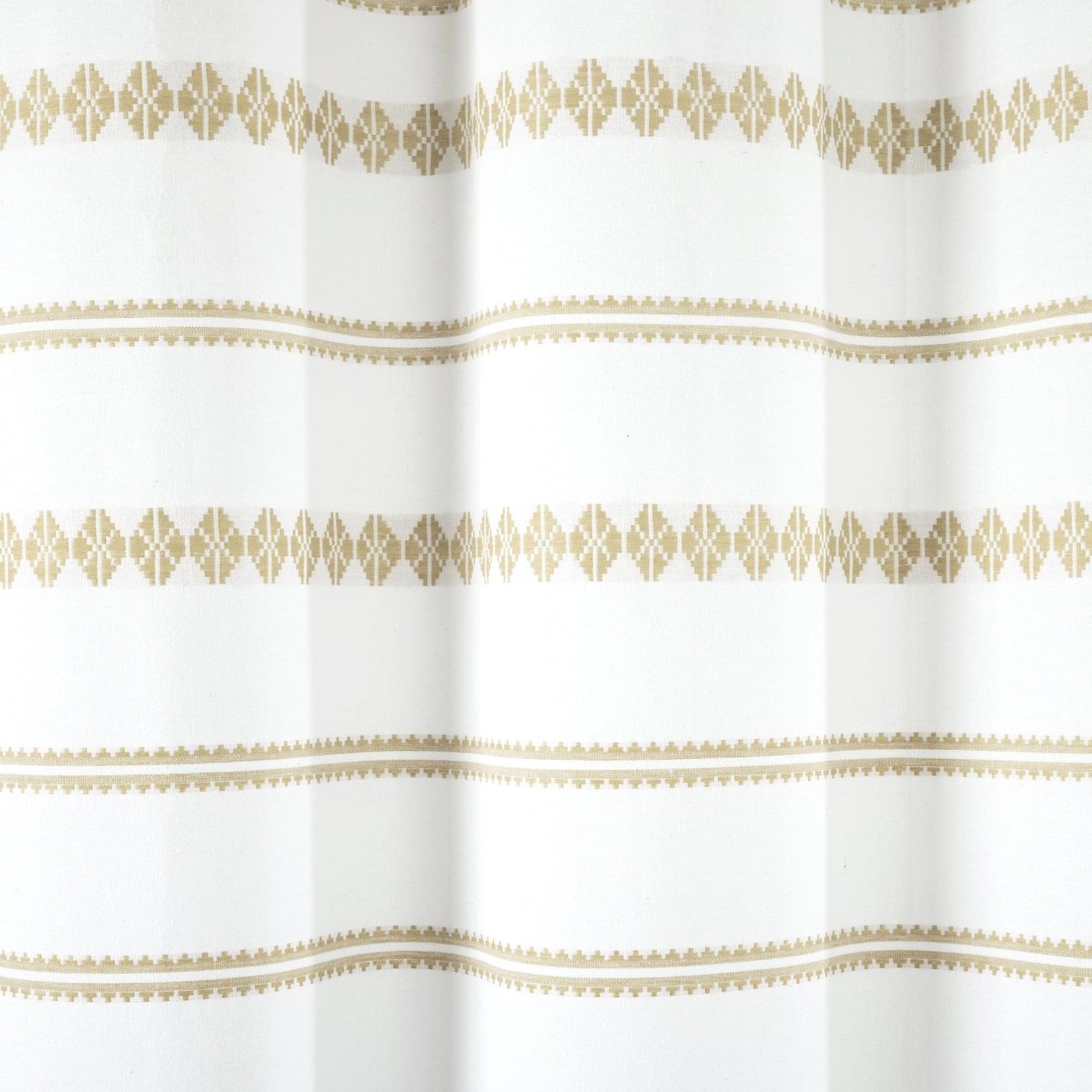 Breezy Chic Tassel Jacquard Recycled Cotton Shower Curtain