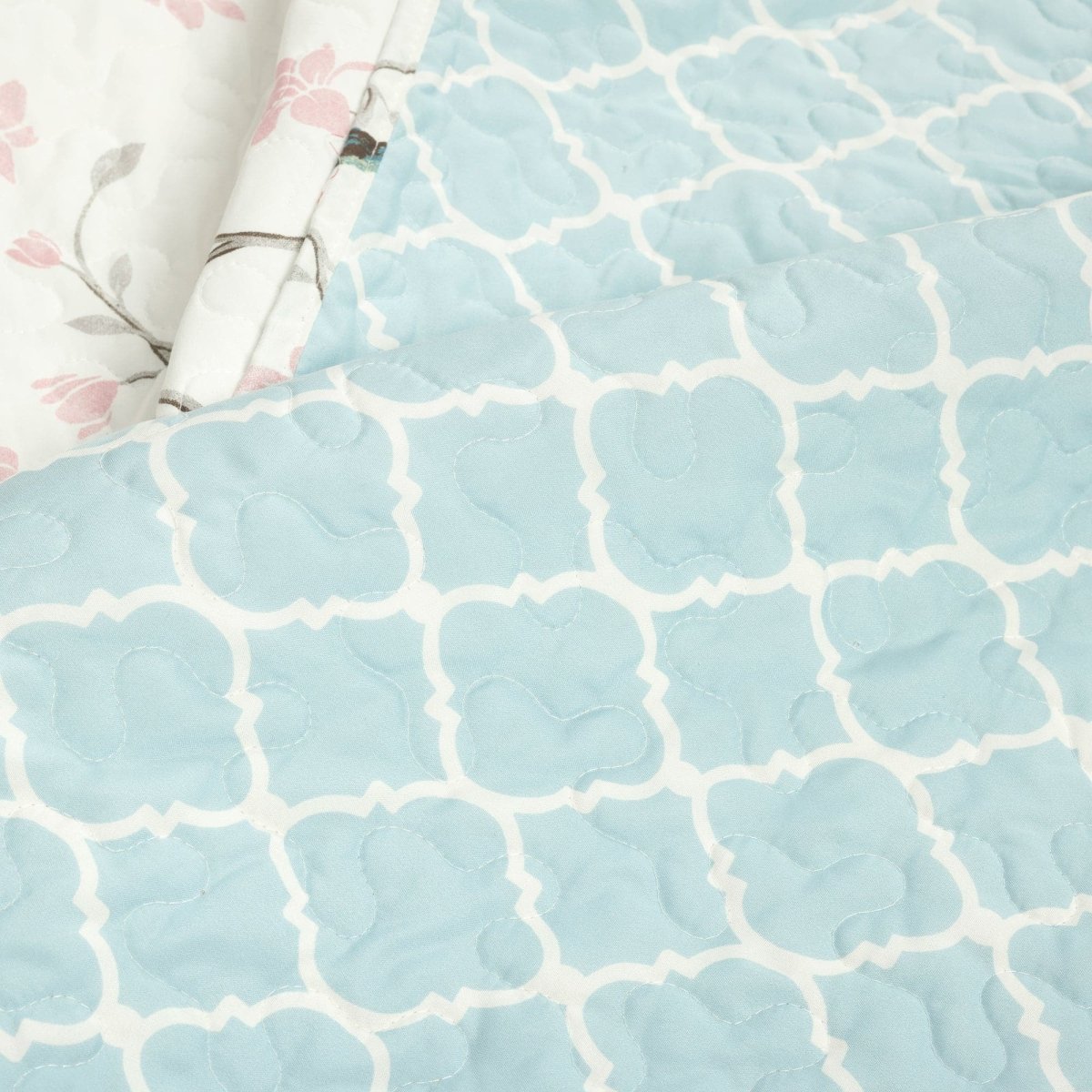 Botanical Bird & Flower Quilt 3 Piece Set